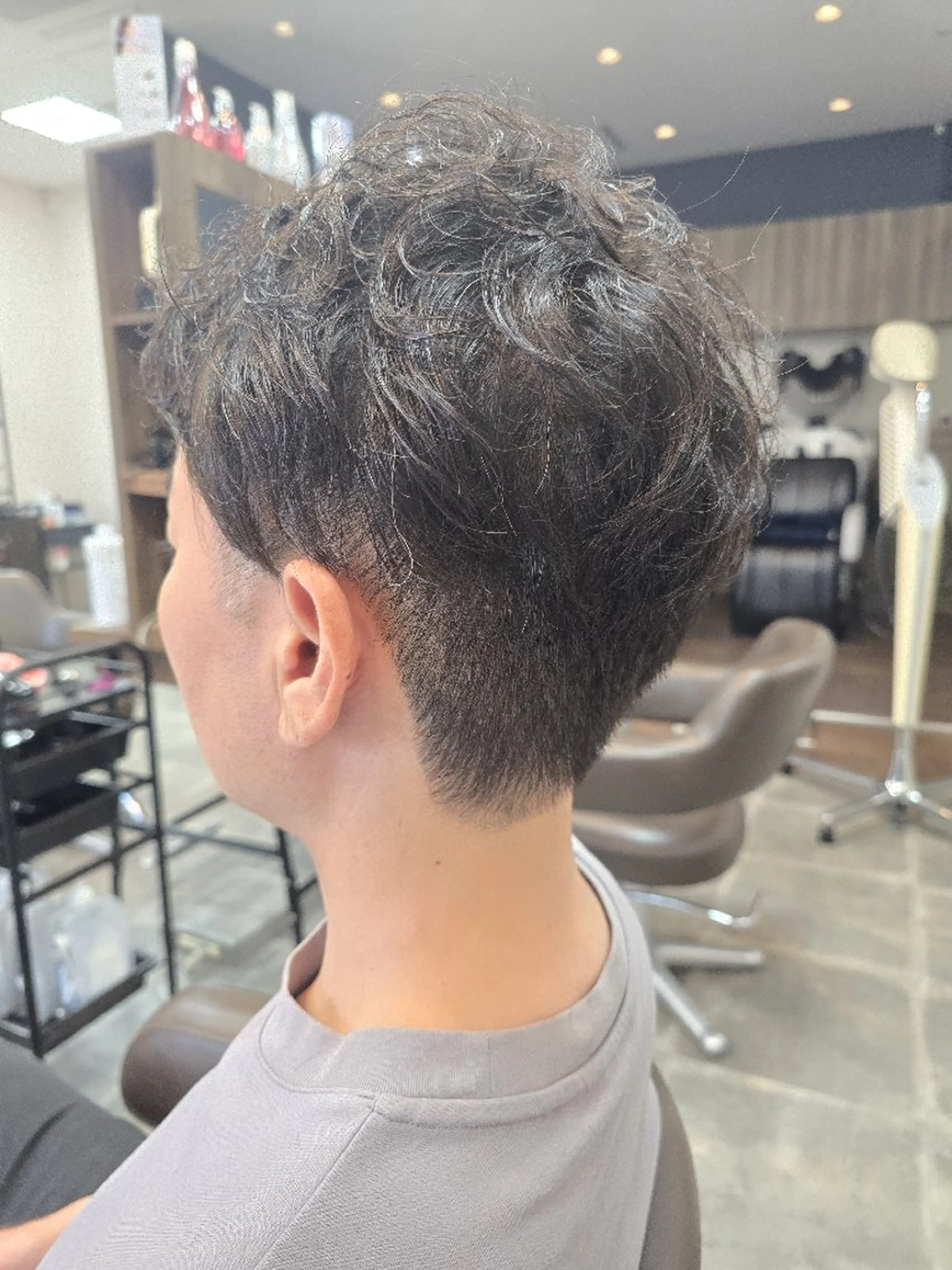 ショート メンズ パーマ メンズハイライト メンズインナーカラー メンズパーマ ハイライト 髪質改善 石川(park) ジェウンのヘアスタイル