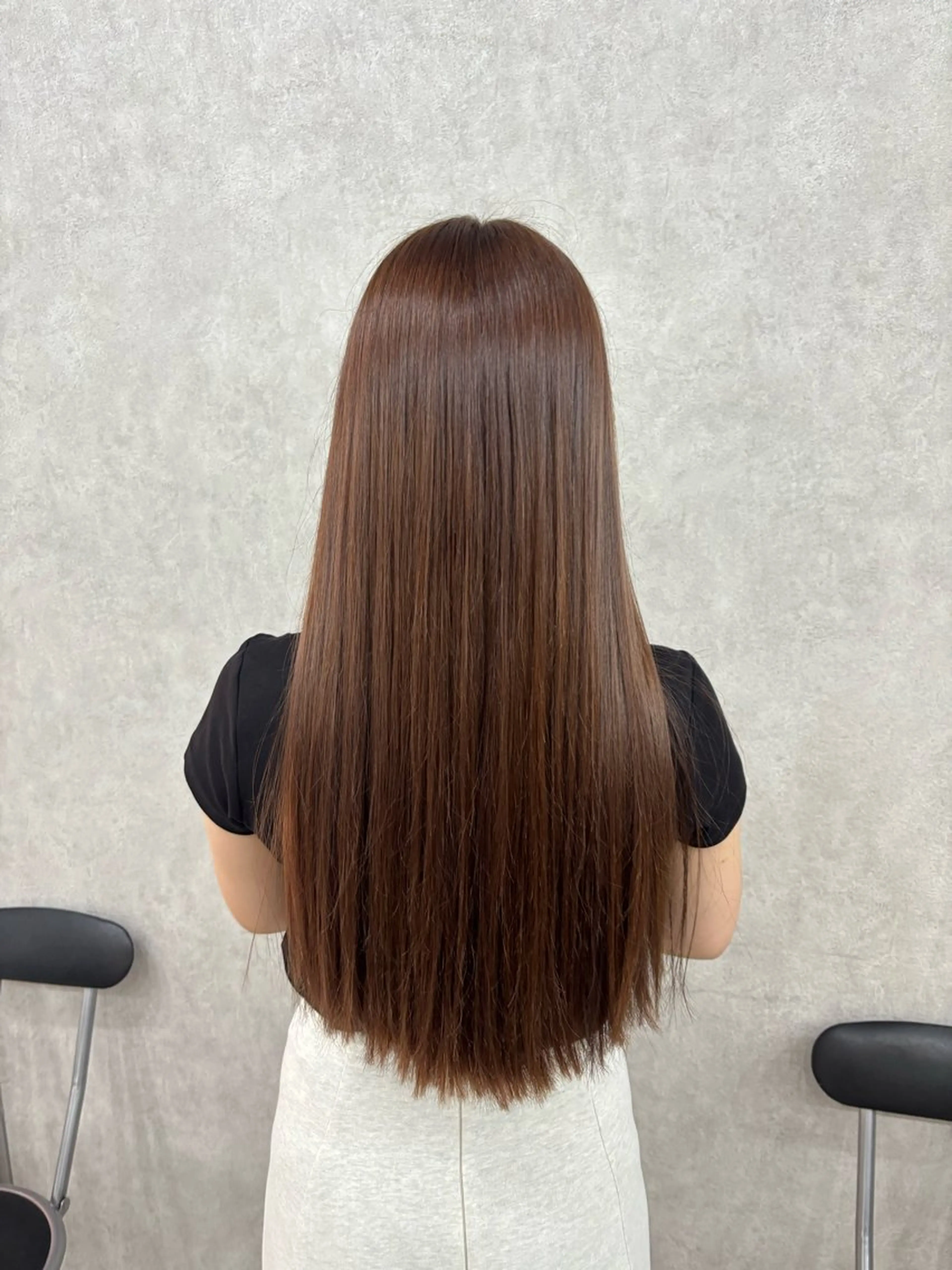 ロング カラー ラベンダーカラー 倉澤 愛理のヘアスタイル