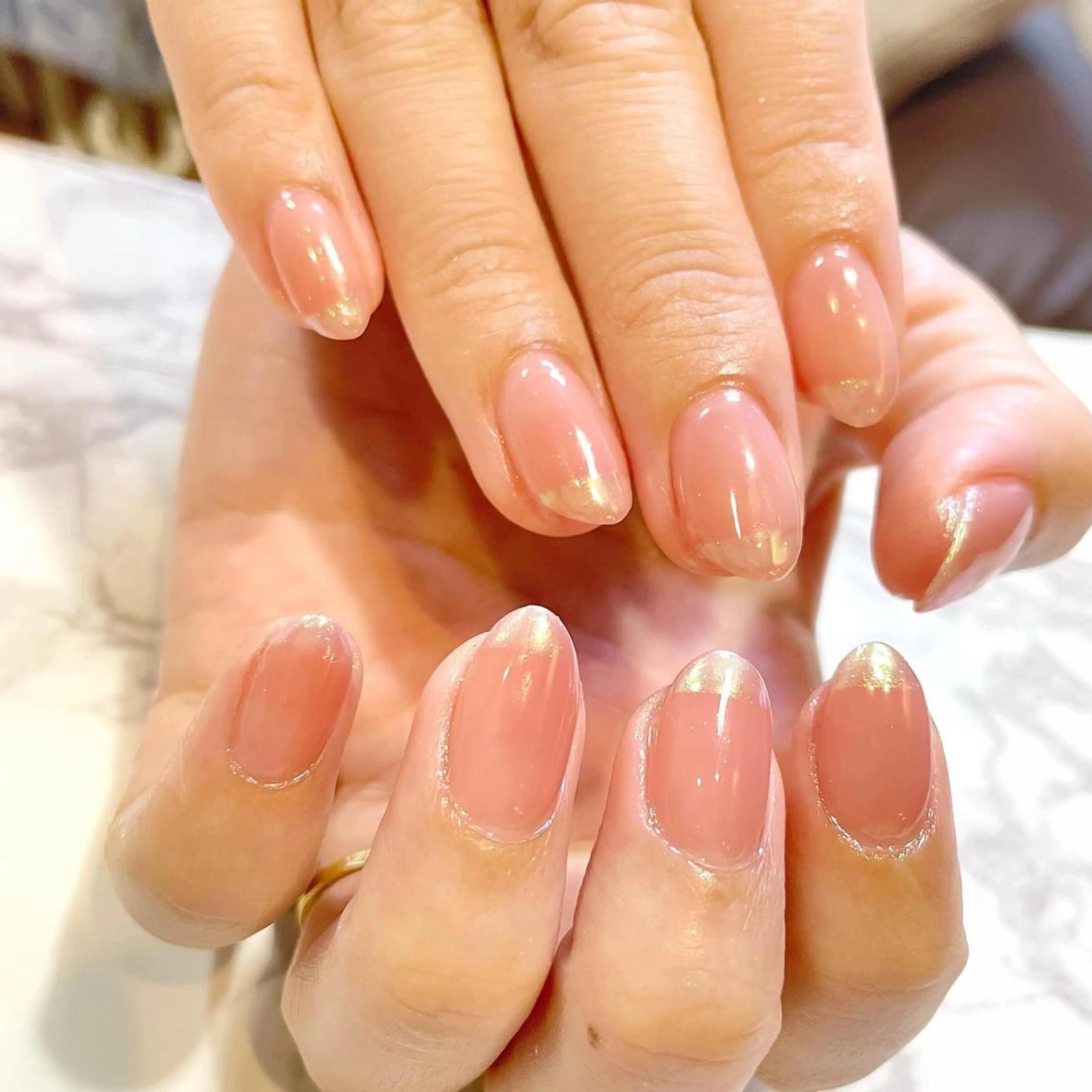 ネイル オーロラネイル フレンチネイル Nail salon Ariettyのネイルデザイン