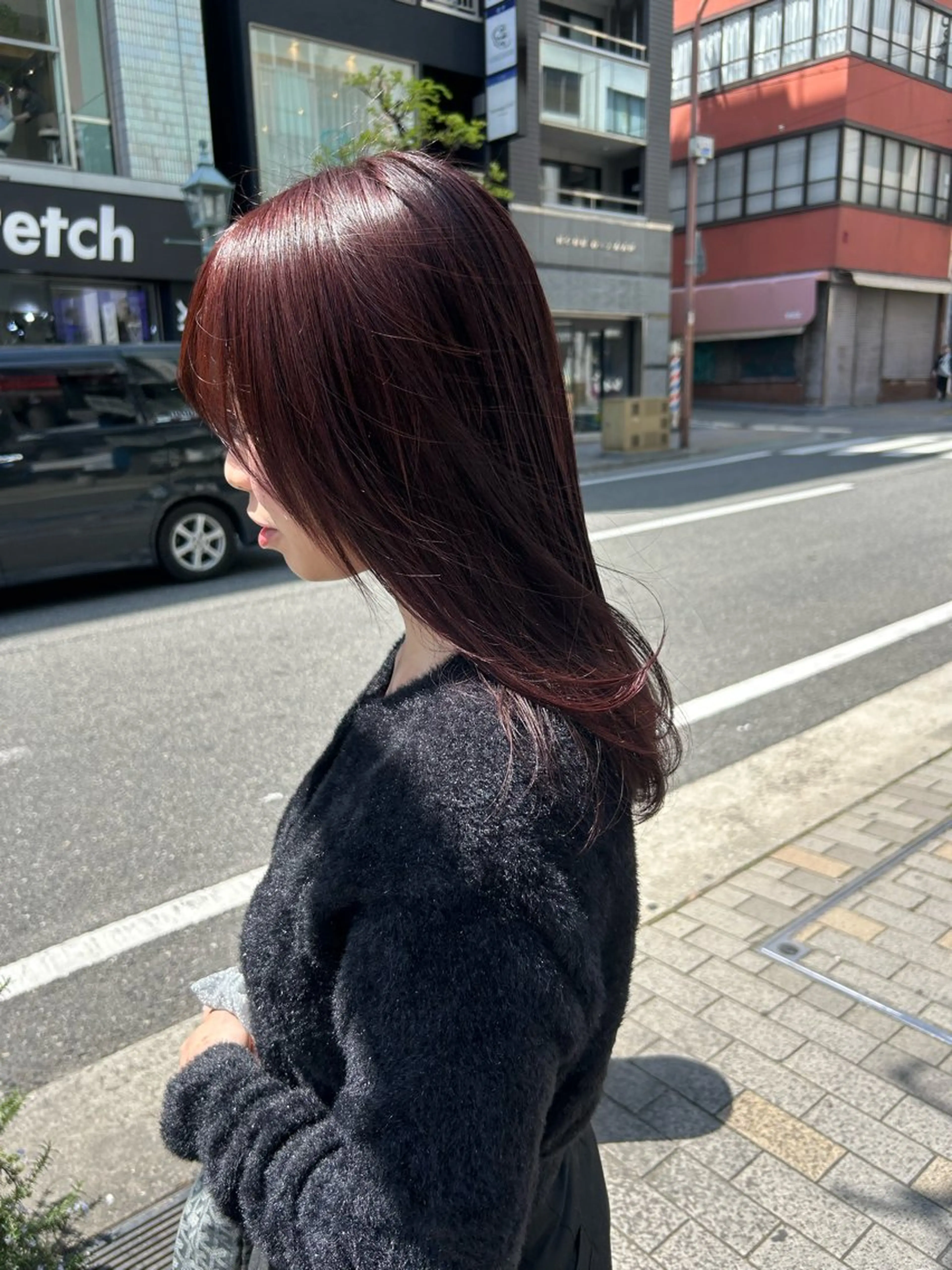 セミロング ヘアカラー トリートメント stylist 倉本恋のヘアスタイル