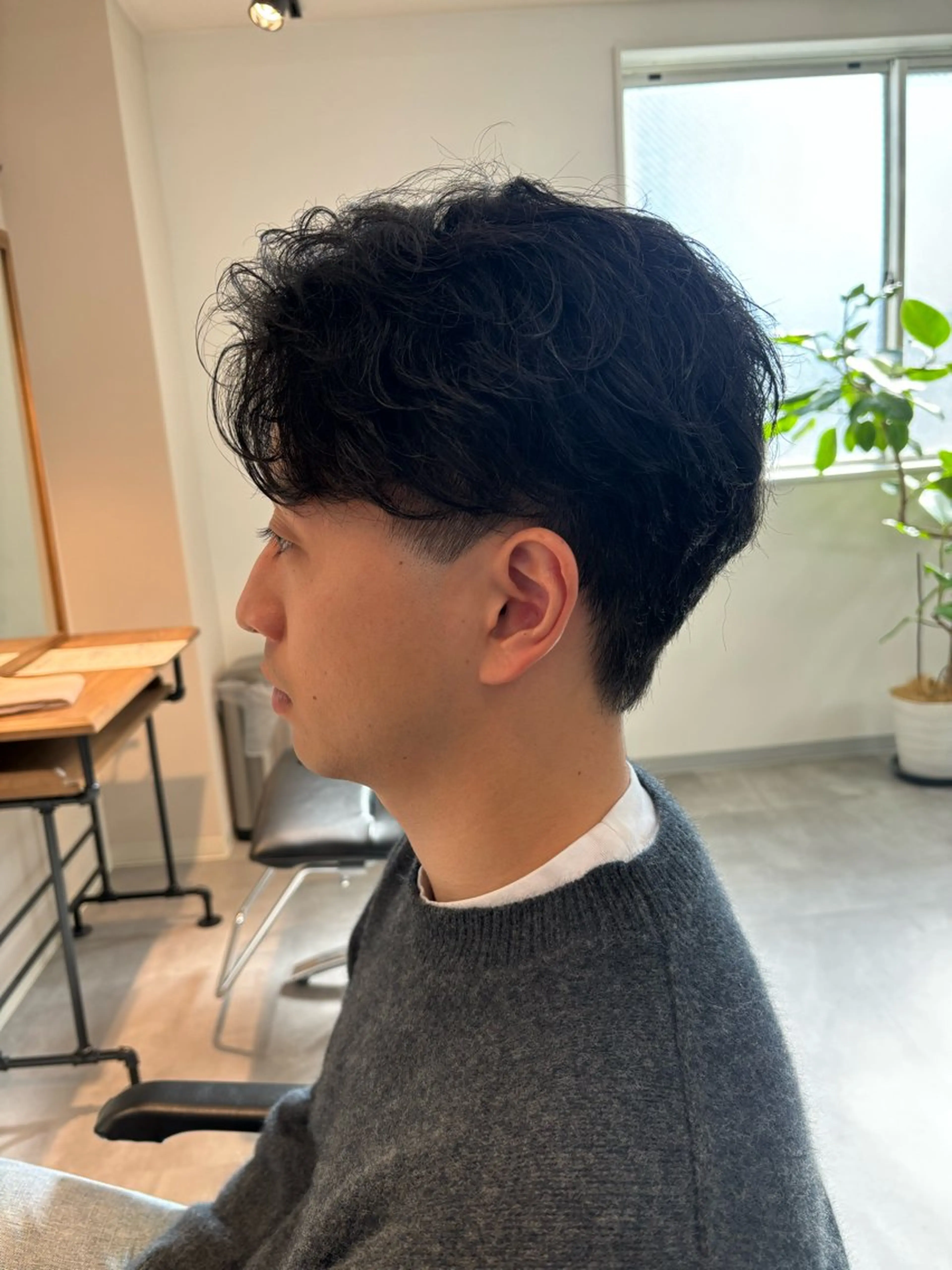 メンズ カット 保立/フェザーパーマ /メンズカット千葉のヘアスタイル