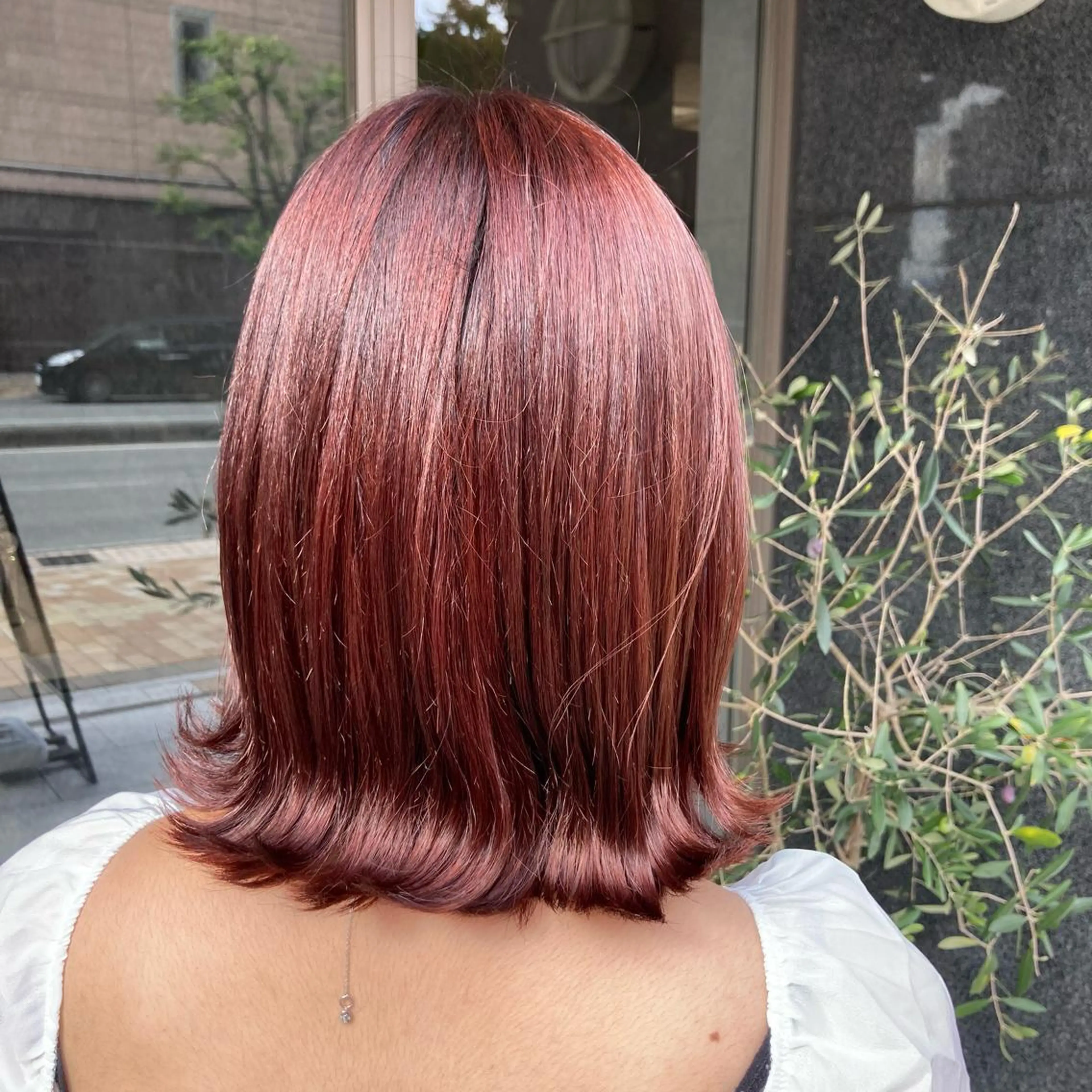 ミディアム カラー たかはし まいのヘアスタイル