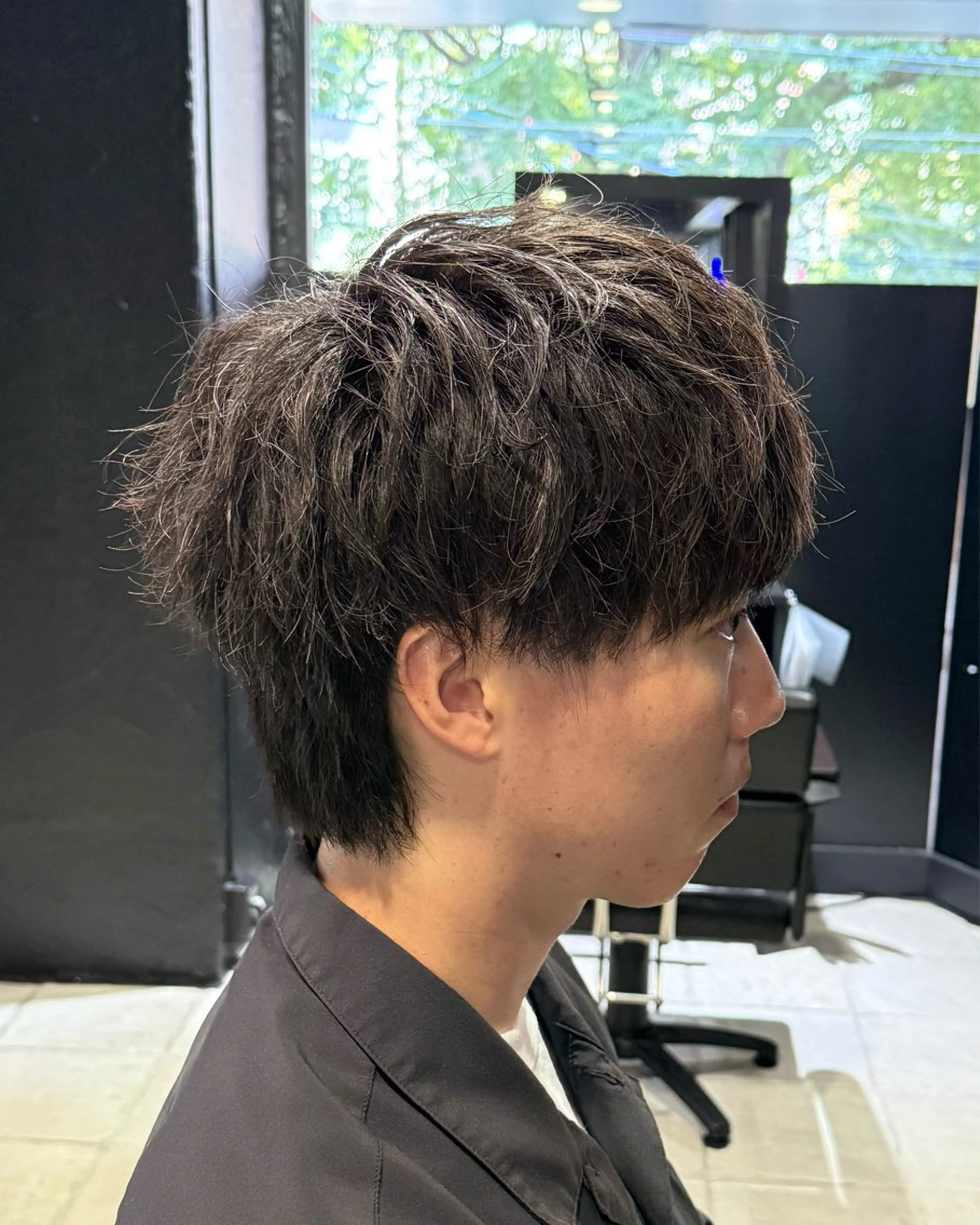 ショート メンズ マッシュウルフ マッシュ メンズパーマ メンズウルフカット ウルフカット カット 【フェザーパーマ】 【縮毛矯正】鶴田文のヘアスタイル