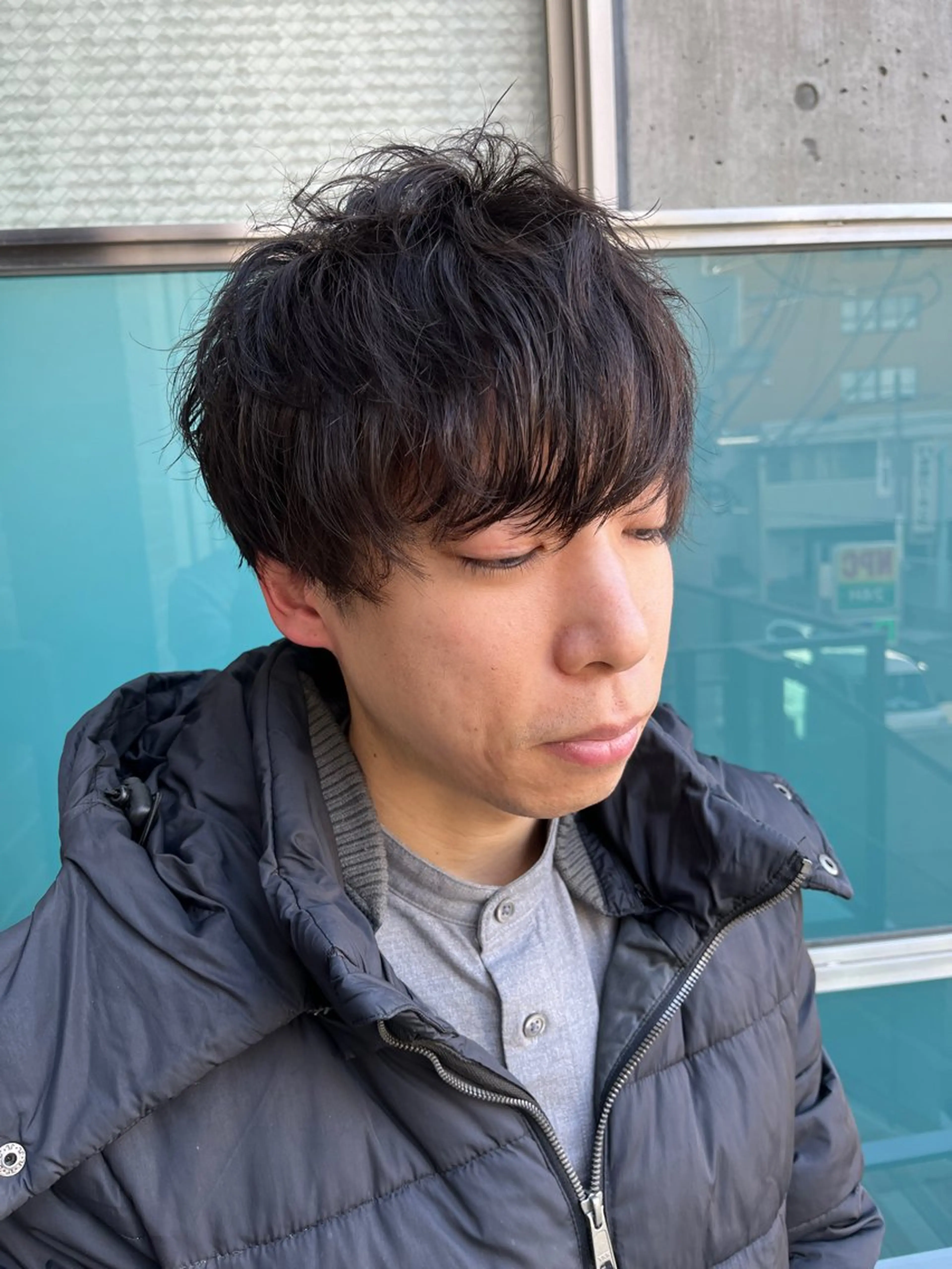 ショート カラー パーマ メンズ カット パーマ times salon名駅所属・久木原 ゆりのヘアスタイル