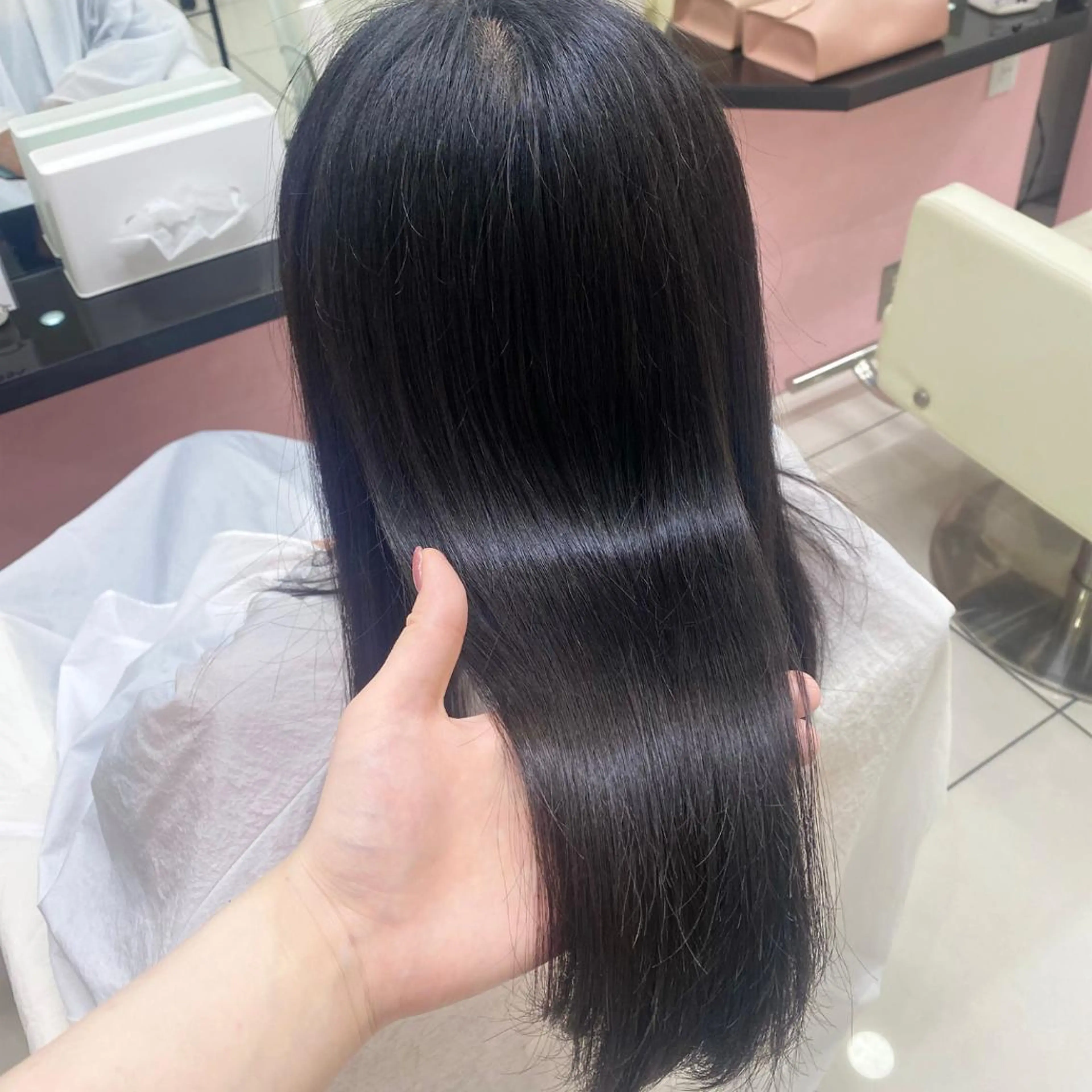 セミロング トリートメント season エクステ/ヘアカラーのヘアスタイル