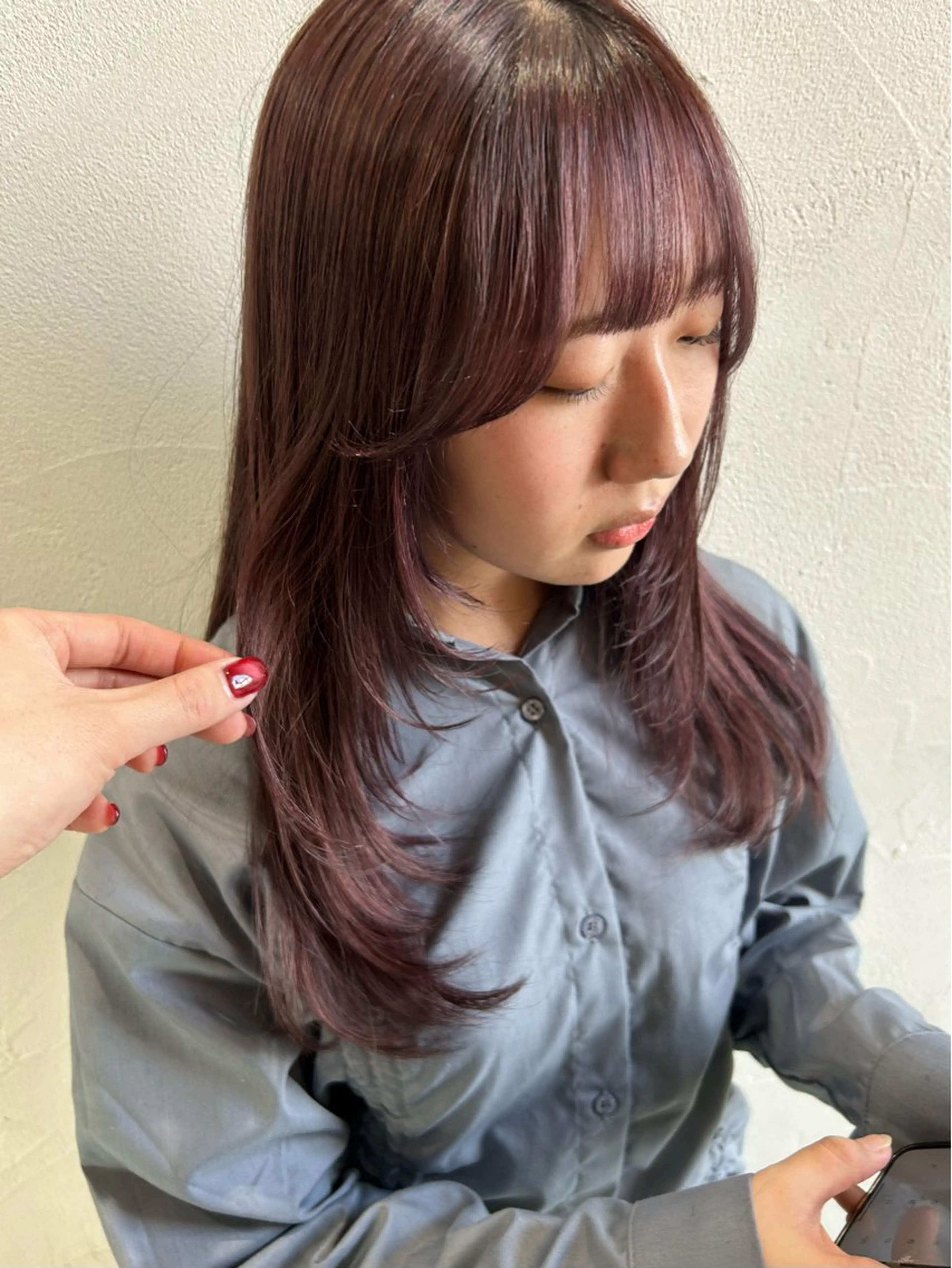 ロング カット ヘアカラー トリートメント 剣持友希/ifh iizuka/高崎のヘアスタイル