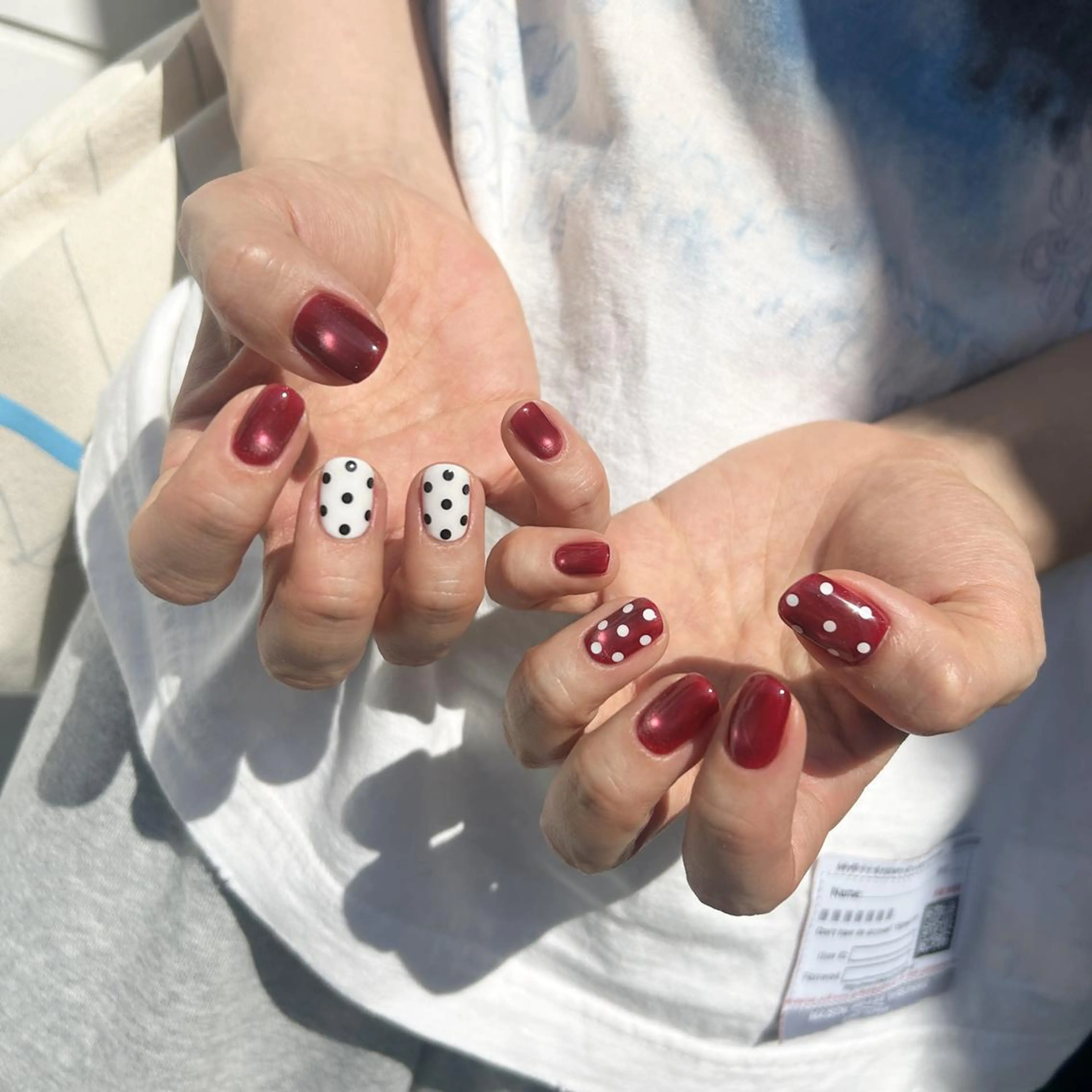 ネイル ドット ジェルネイル マグネットネイル ワンカラーネイル パラジェル ハンドネイル ネイルズシャトン トップネイリスト牛島のネイルデザイン