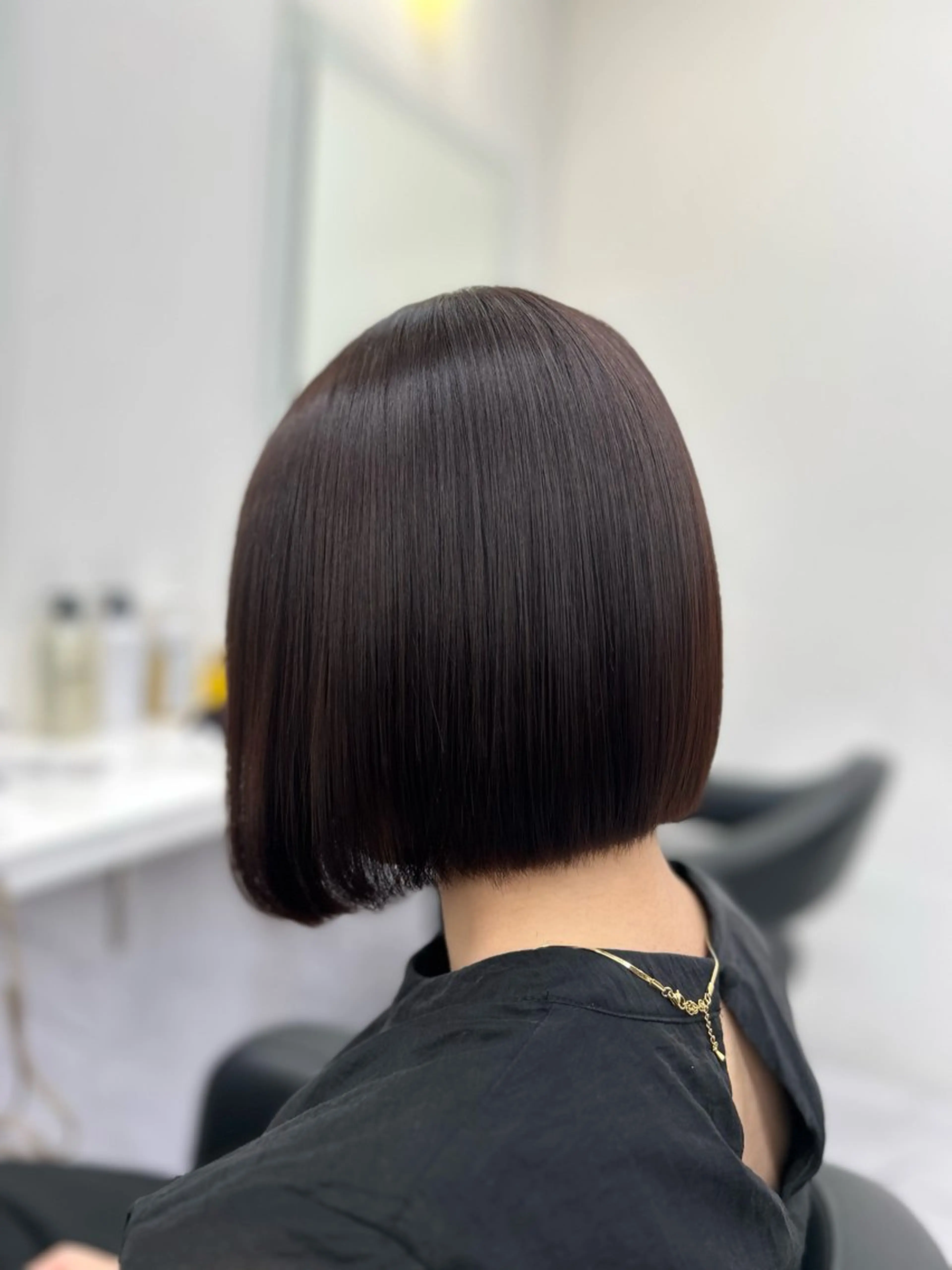 ミディアム カラー パーマ ヘアアレンジ メンズ キッズ ブリーチなしカラー/ ブラウン/レイヤーのヘアスタイル