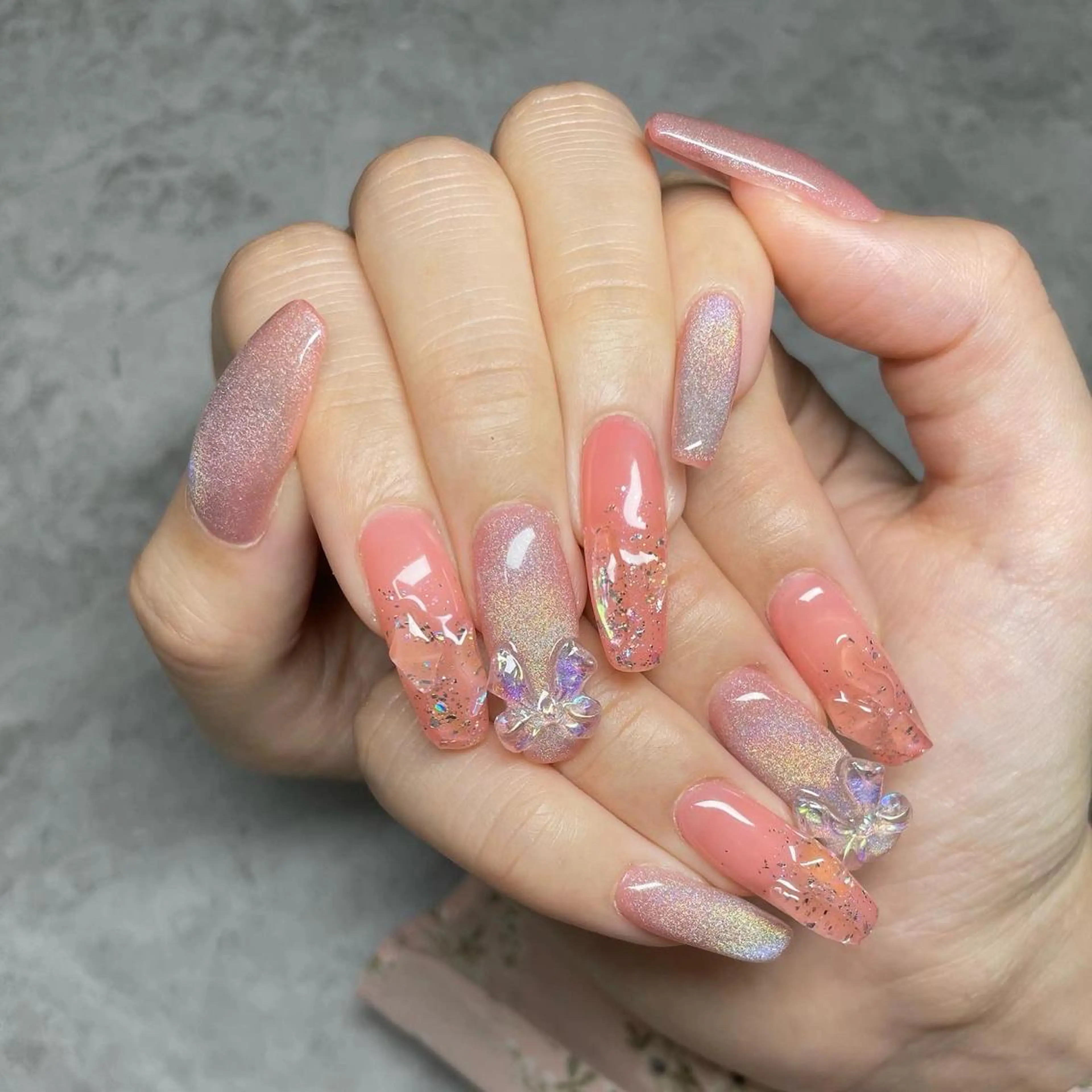 ロング ハンドネイル YUNA FUKUDAのネイルデザイン