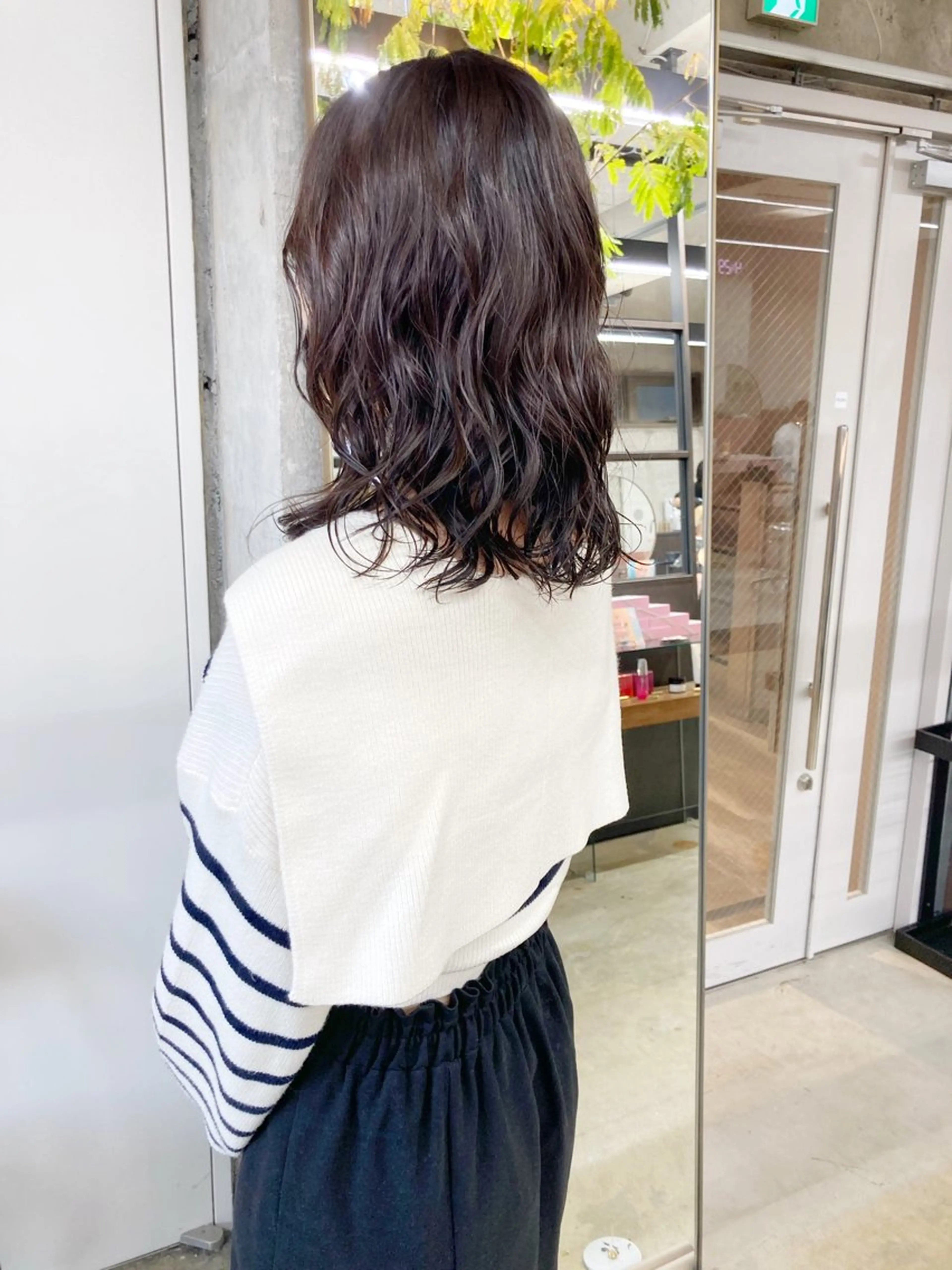 ミディアム カラー パーマ ヘアカラー 小木曽智美 /ボブ/ショートのヘアスタイル