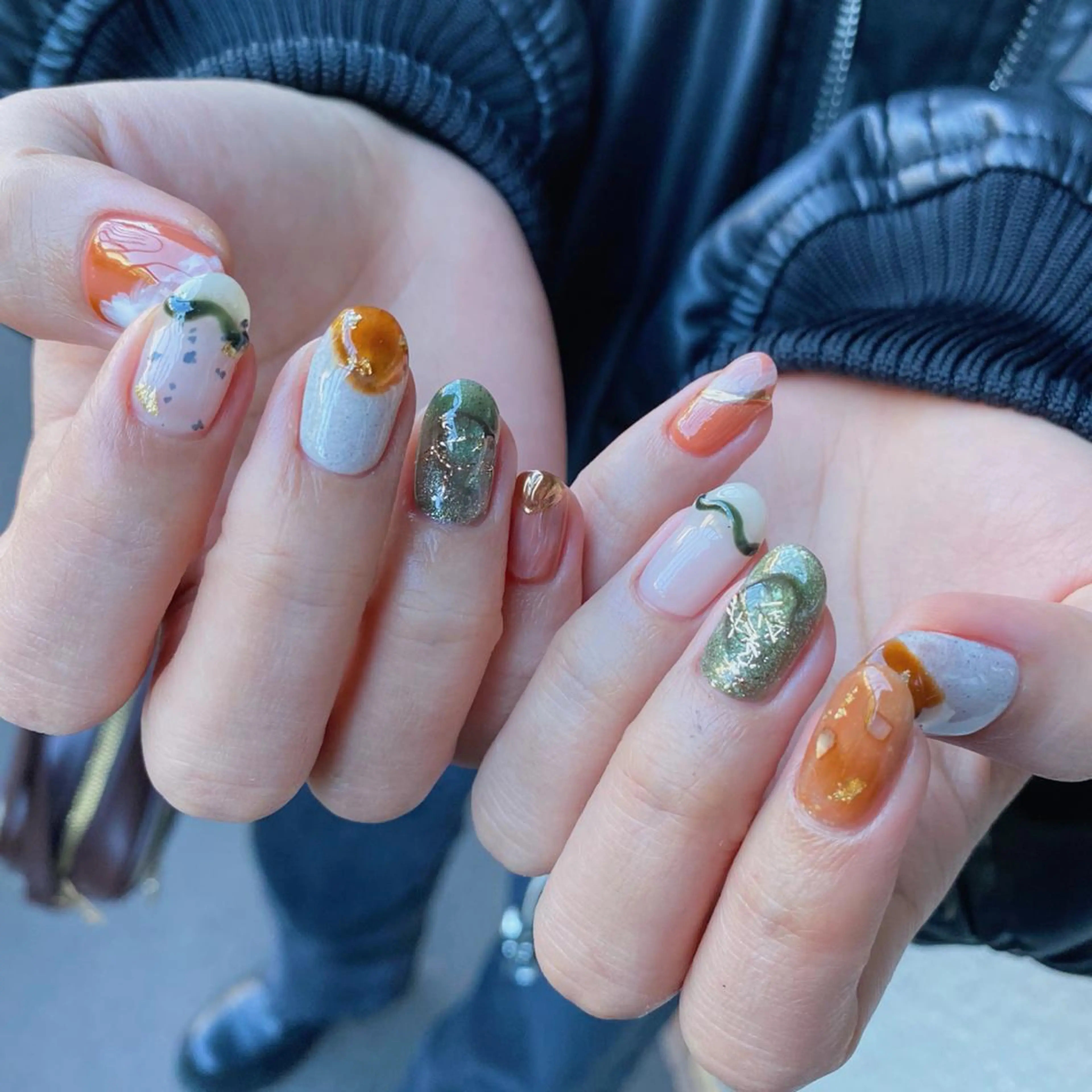 ネイル アートネイル オーロラネイル 韓国ネイル ミラーネイル ニュアンスネイル To Me Nail所属・🩵 mei🩵のネイルデザイン