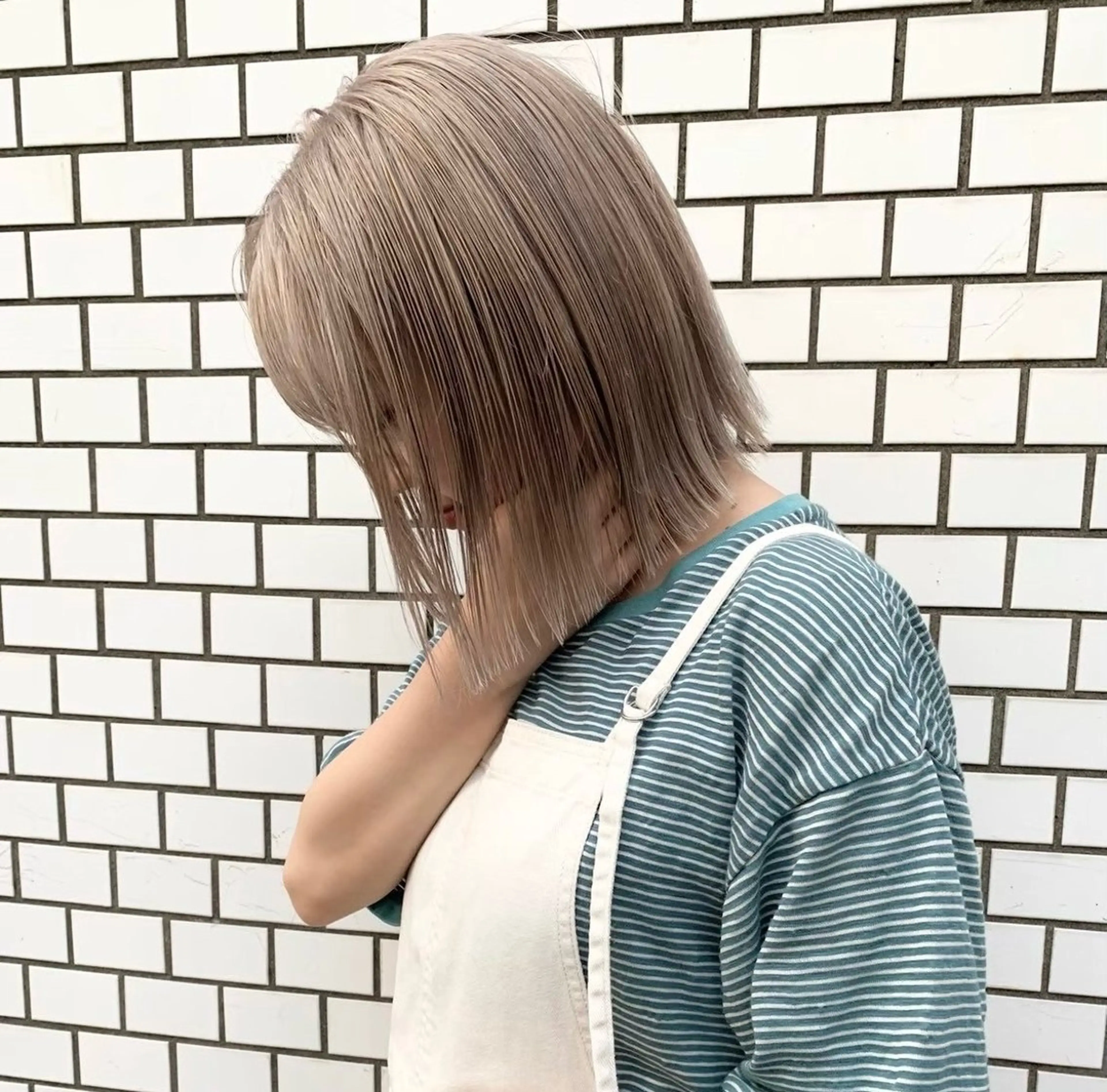 ミディアム カラー 👔ボブ﹨髪質改善 ストレート🩳ももかのヘアスタイル