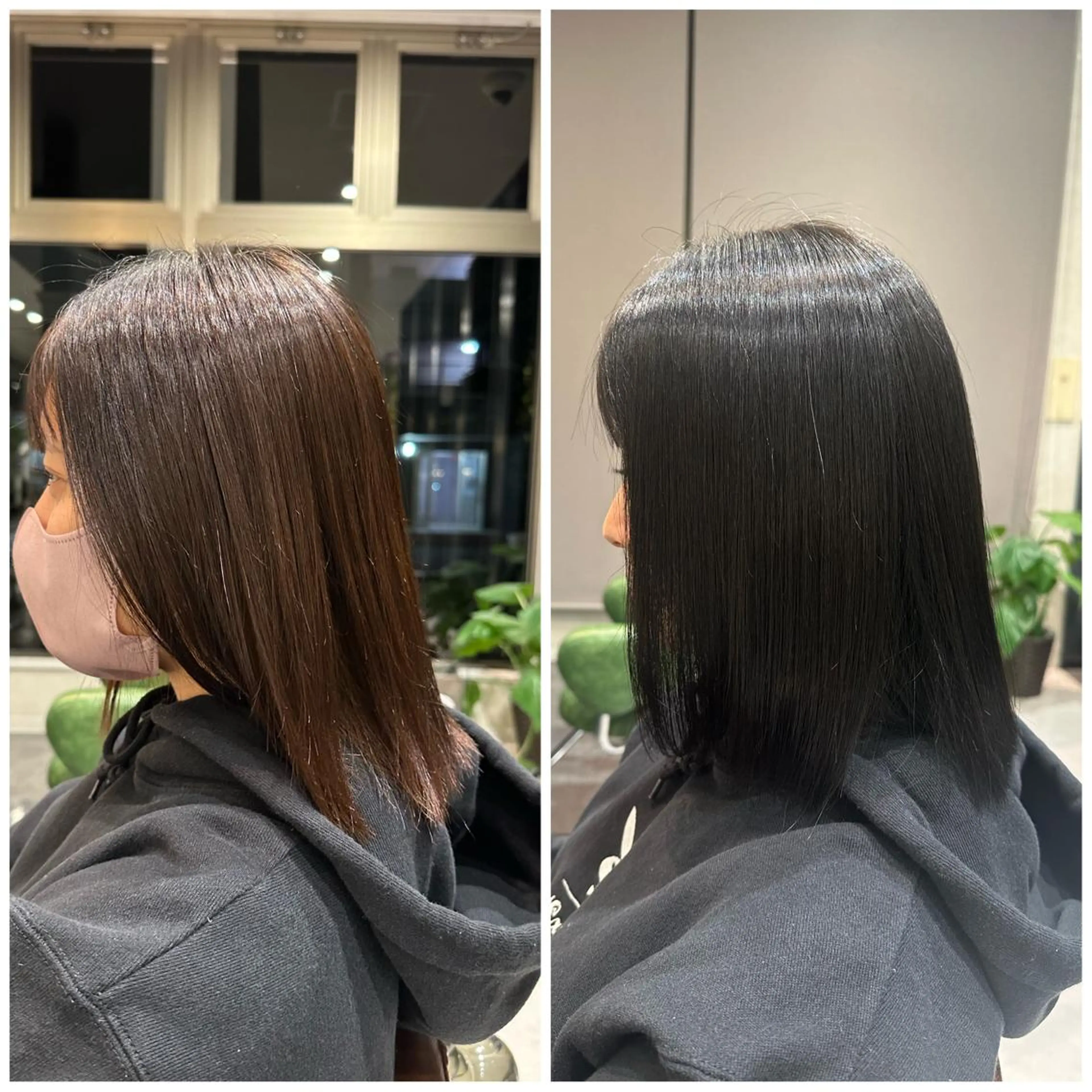 ミディアム カラー TELAHAIR成田 マネージャー吉野美羽のヘアスタイル