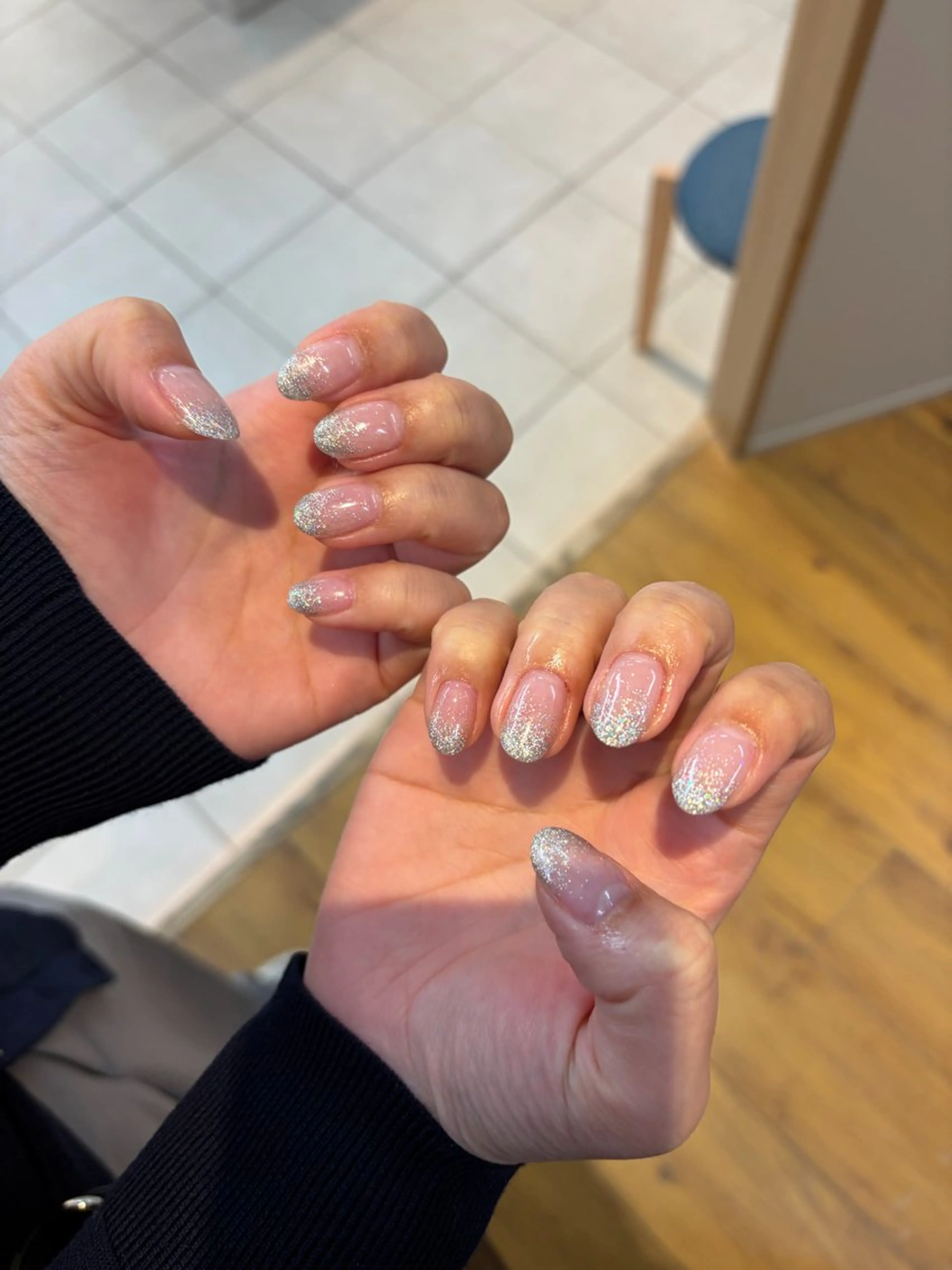 ネイル ラメ(グリッター) ラメグラデーション MANAMI TRIOS💅🏻のネイルデザイン