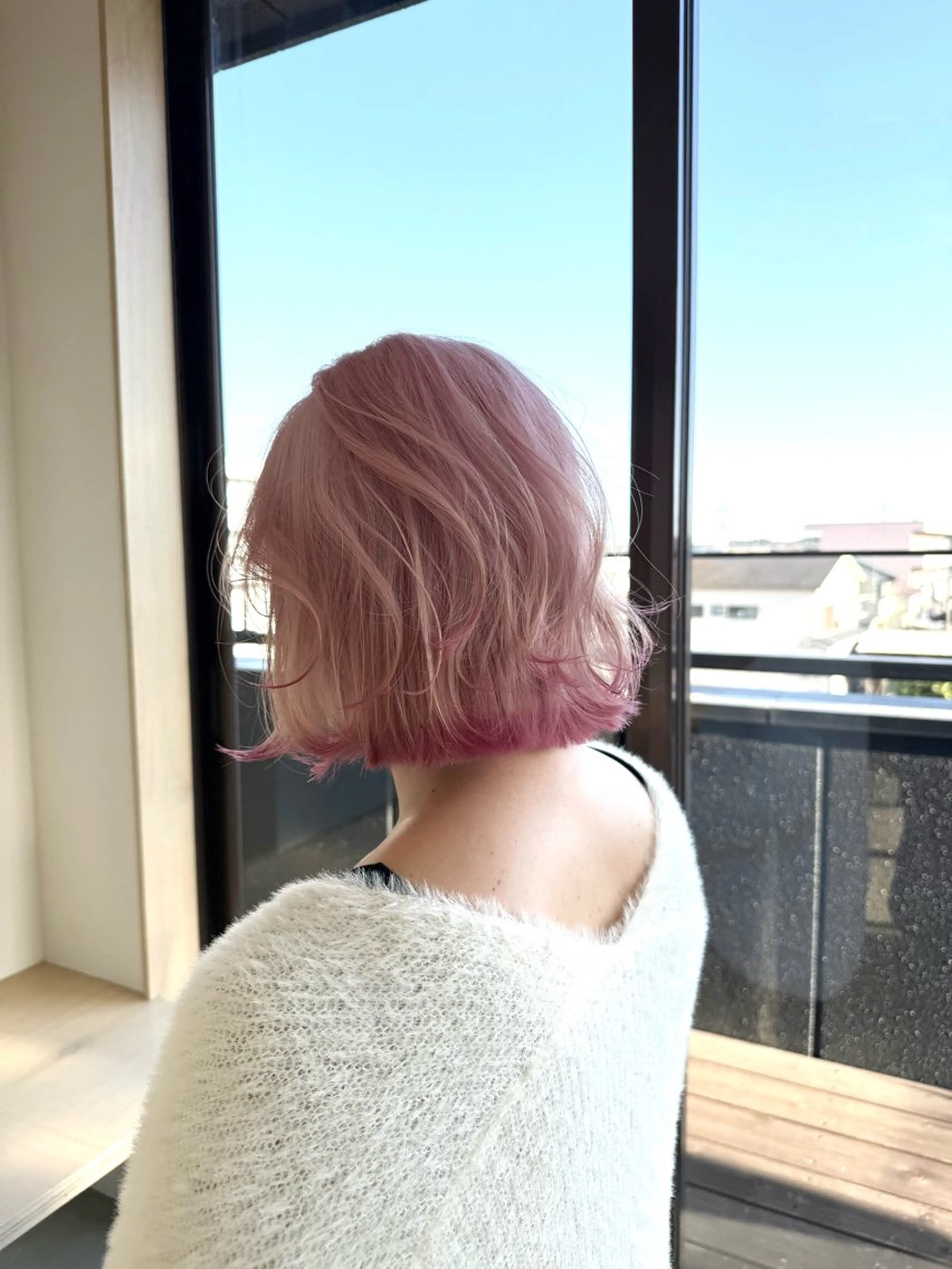 ショート カラー ボブレイヤー ボブ レイヤーカット 韓国ハッシュカット/ レイヤー/常角友野のヘアスタイル