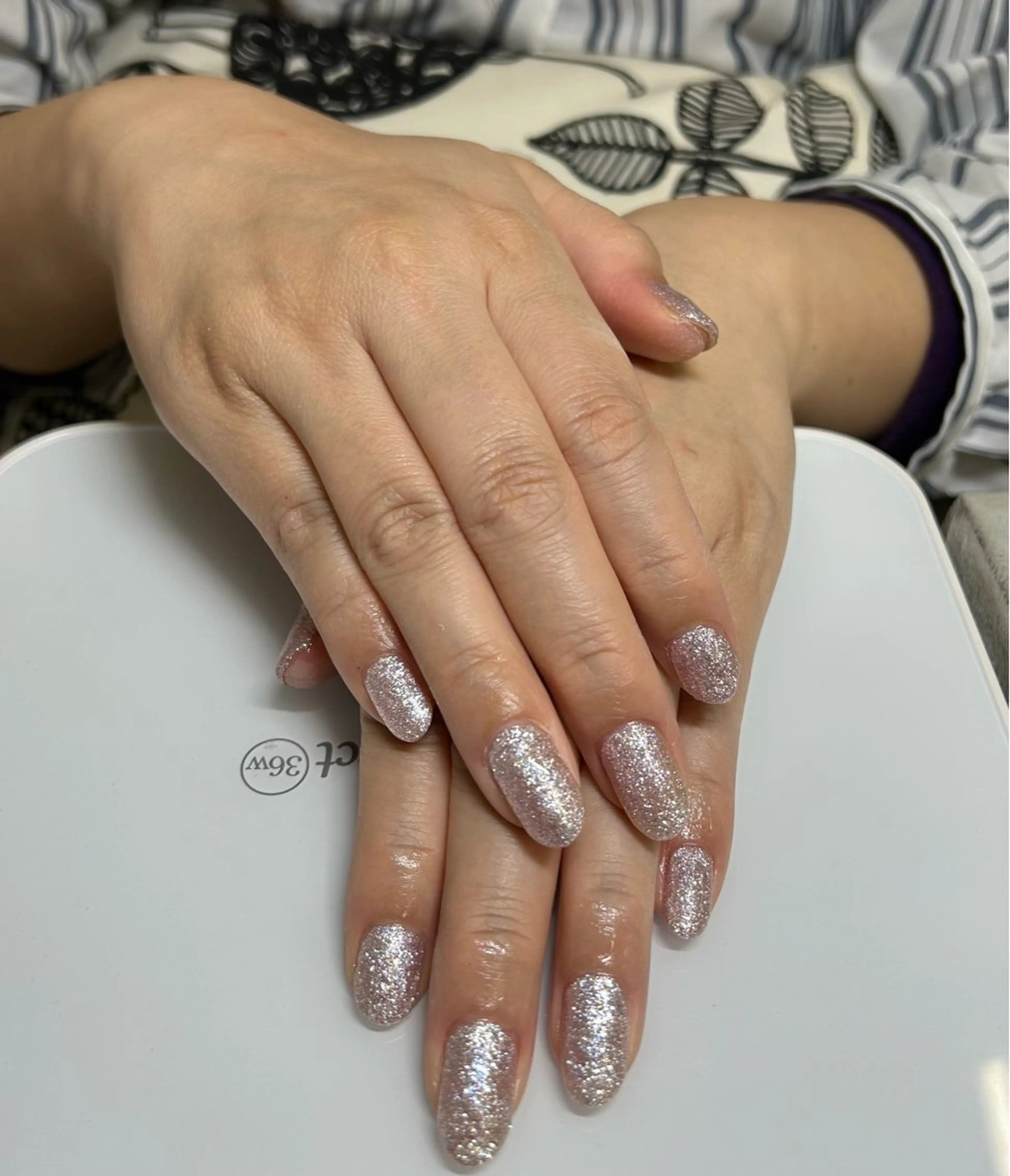 ネイル ラメ(グリッター) ワンカラーネイル AIushe平井店 ななみのネイルデザイン