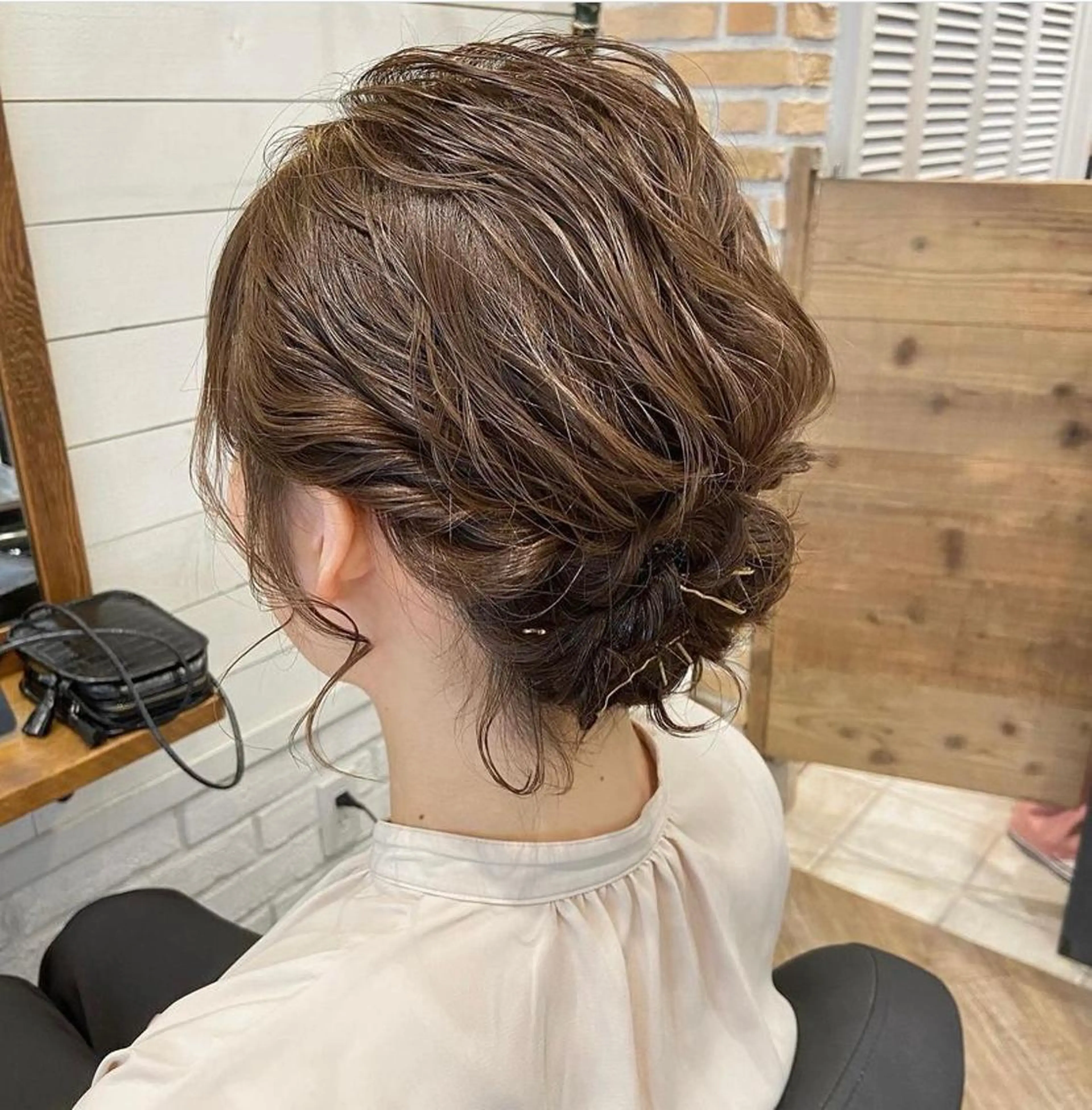 ショート ヘアアレンジ ボブ 🌟アレンジが似合う カラー🌟Rumiのヘアスタイル