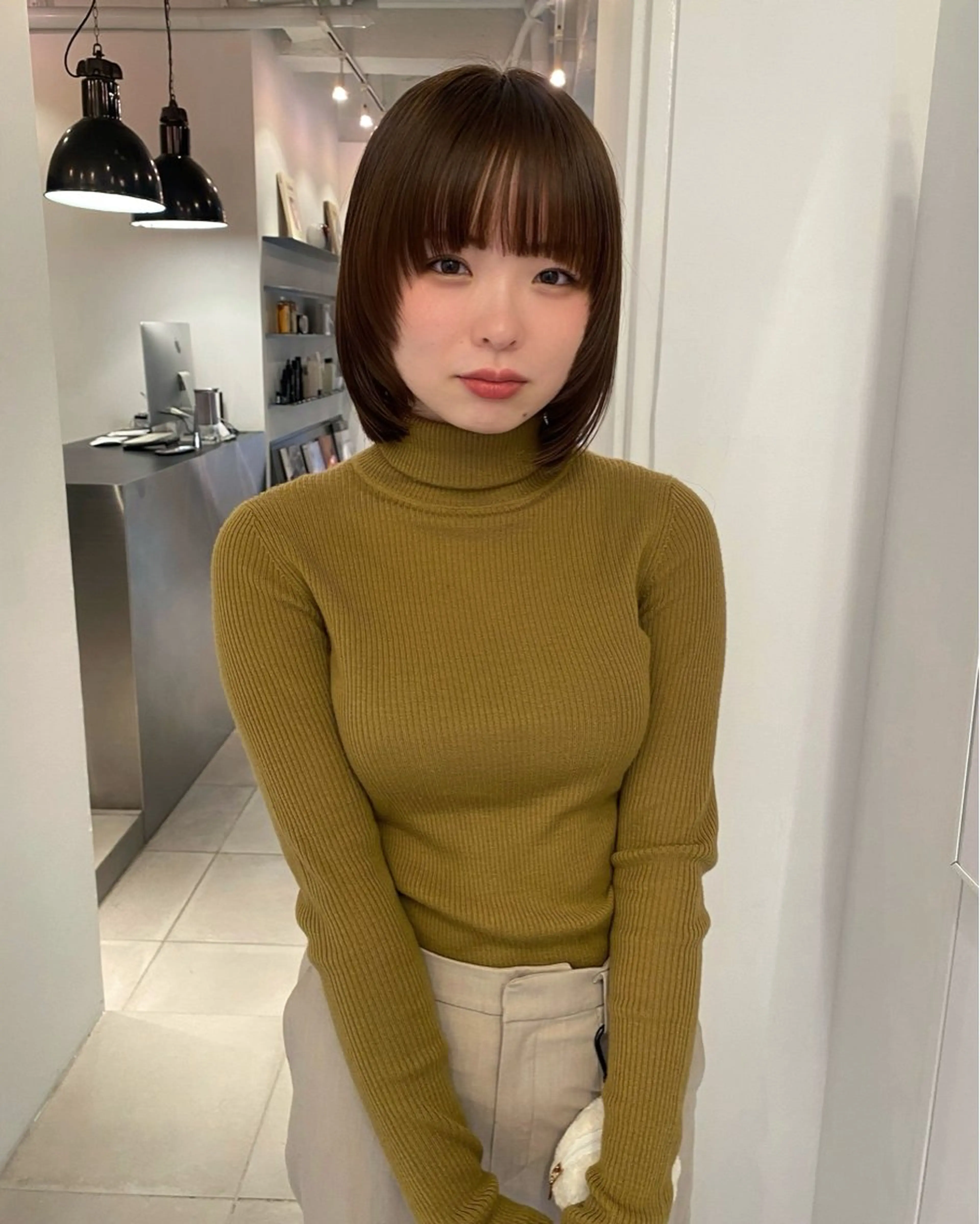 ショート riria/ボブ /透明感カラー🎀のヘアスタイル