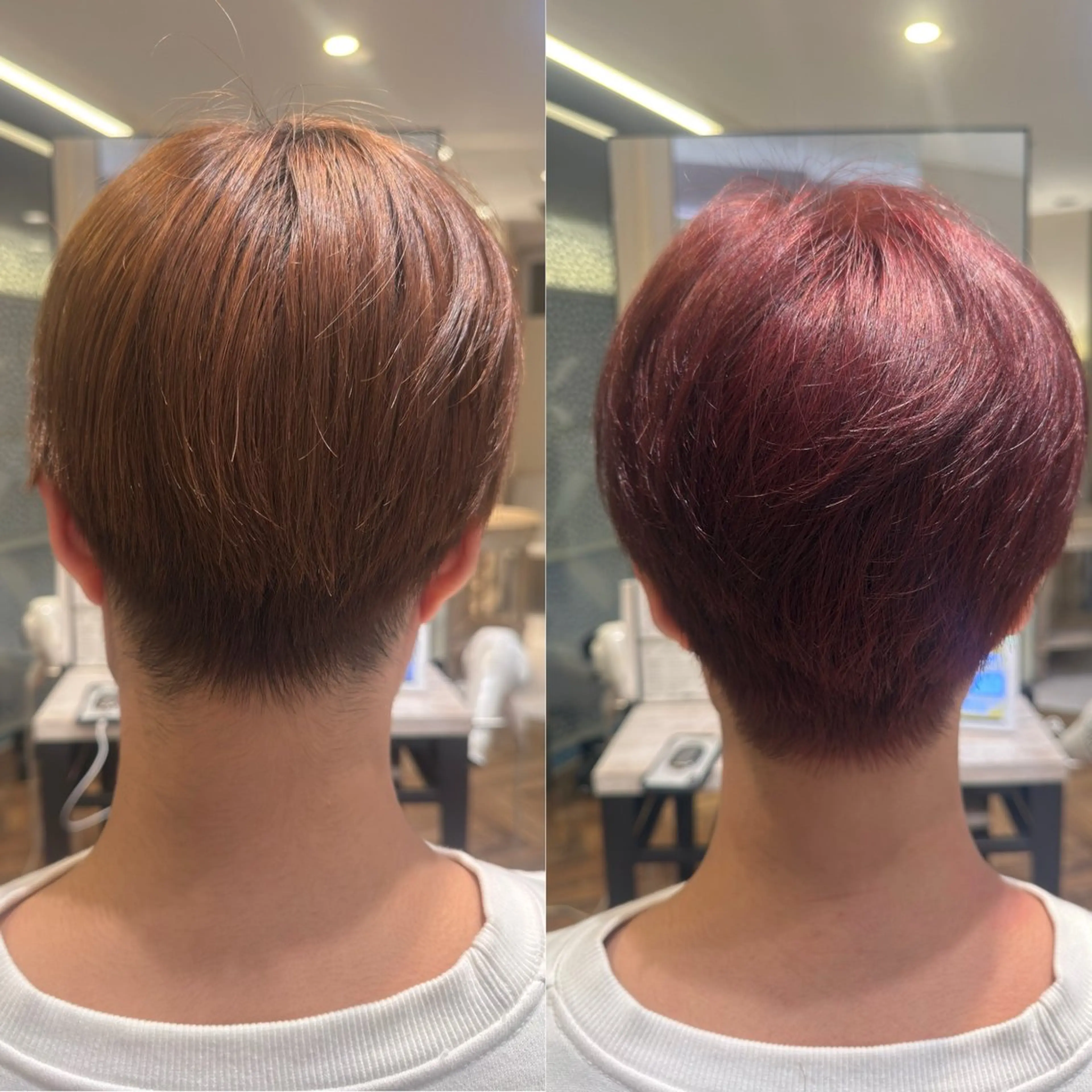 カラー メンズ ルビー 頭から整える美容師 松田のヘアスタイル