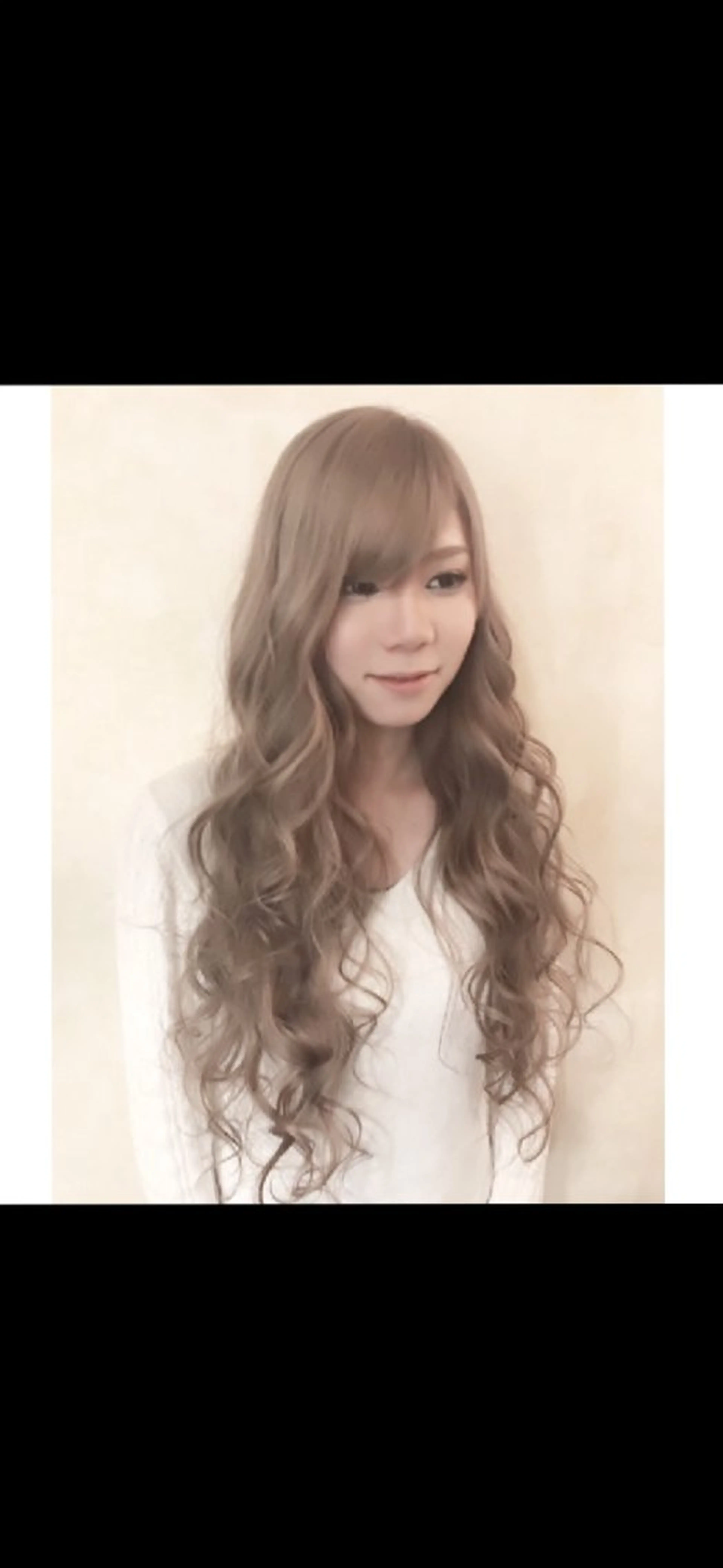 ロング ロング カット ヘアセット 田井中 悠紀のヘアスタイル