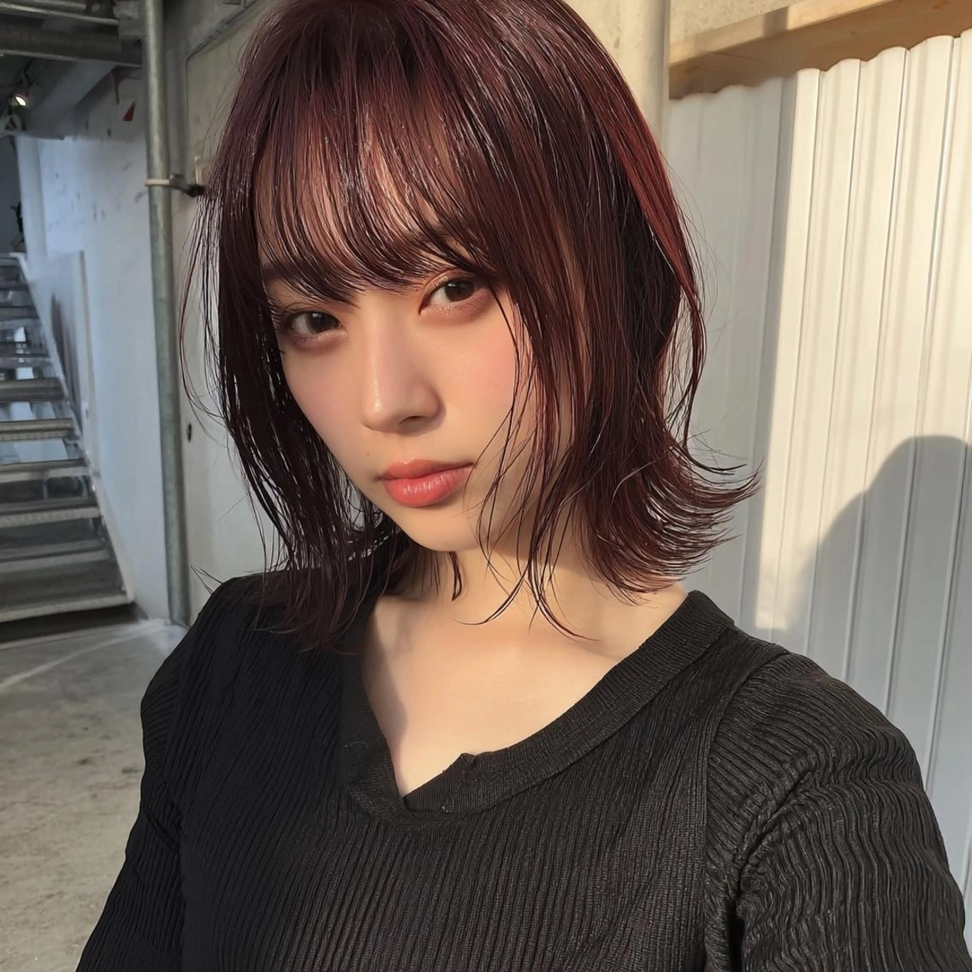 カラー メンズカットモデル 今川茉綾のヘアスタイル