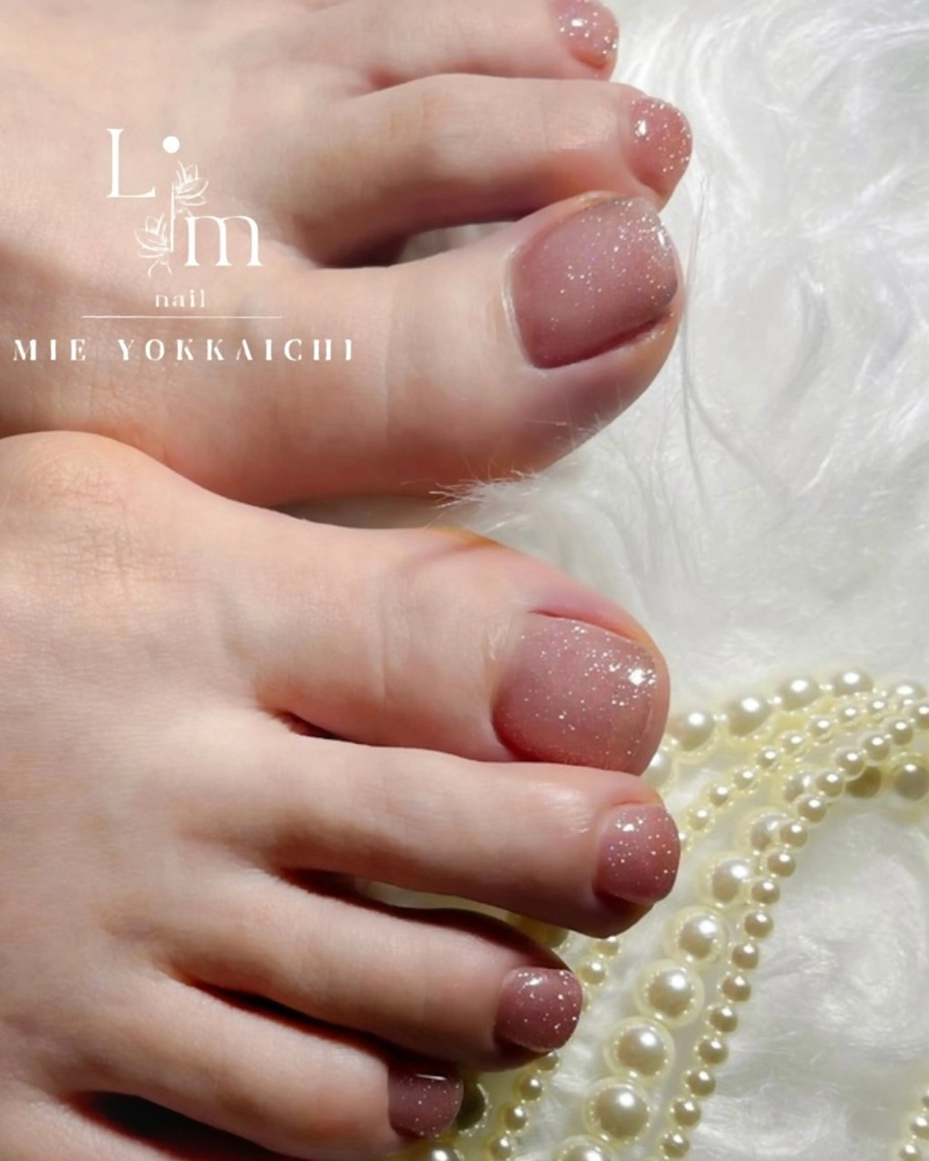 ネイル フットネイル ワンカラーネイル Li.m nail リム ネイルのネイルデザイン