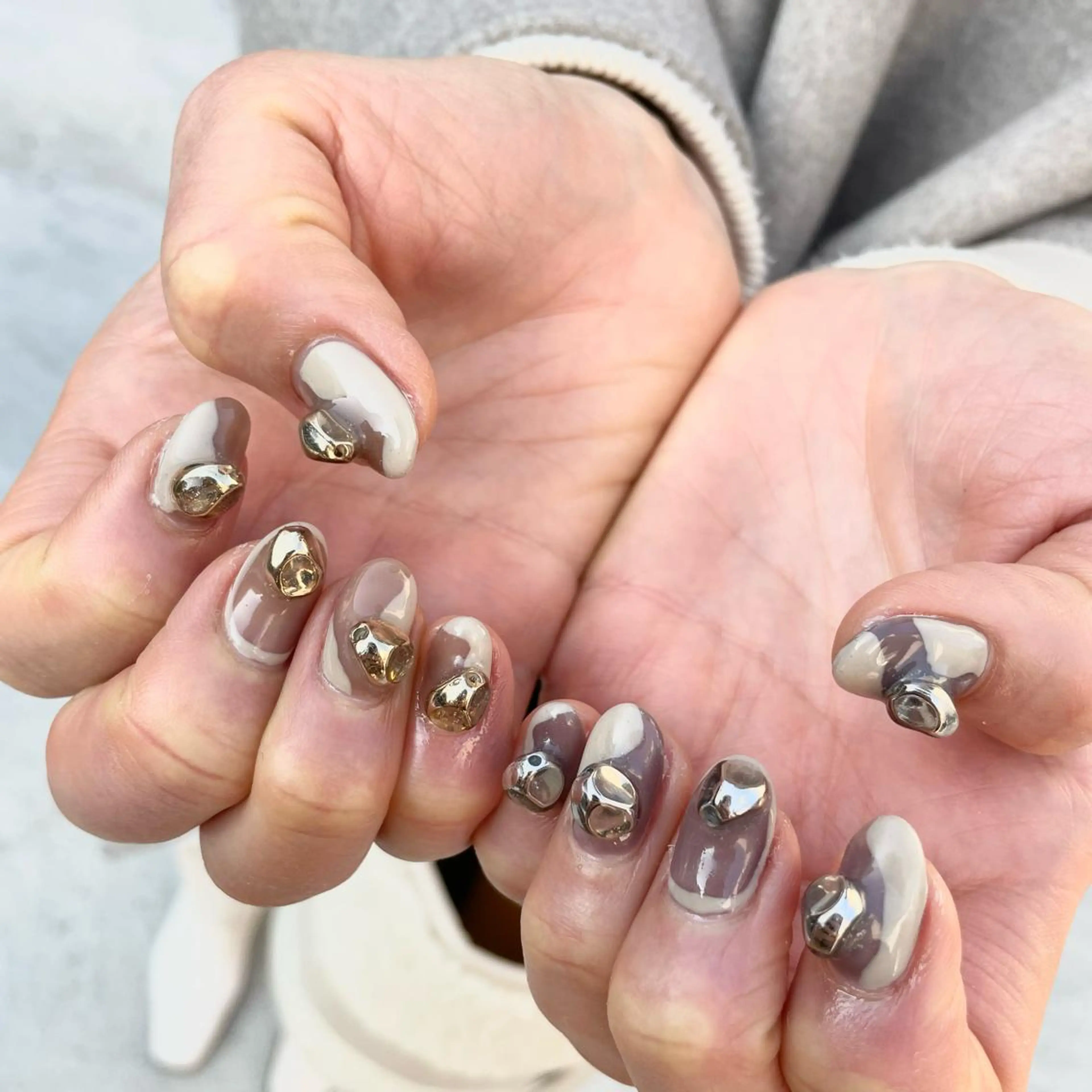 ネイル ハンドネイル Sea  nail by emaのネイルデザイン