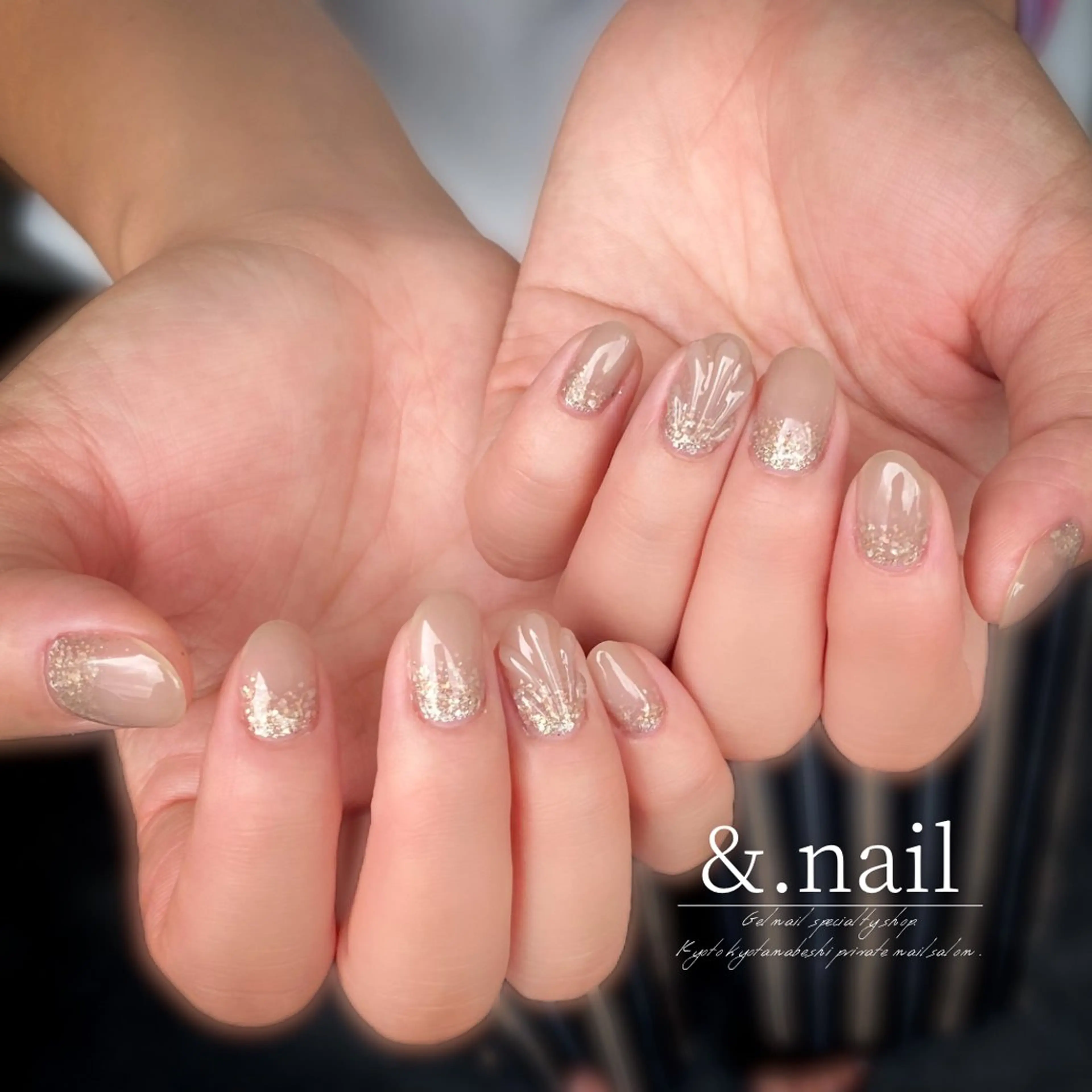 ネイル シンプルネイル 夏ネイル ハンドネイル &.nail/ ニュアンス/持込み可のネイルデザイン