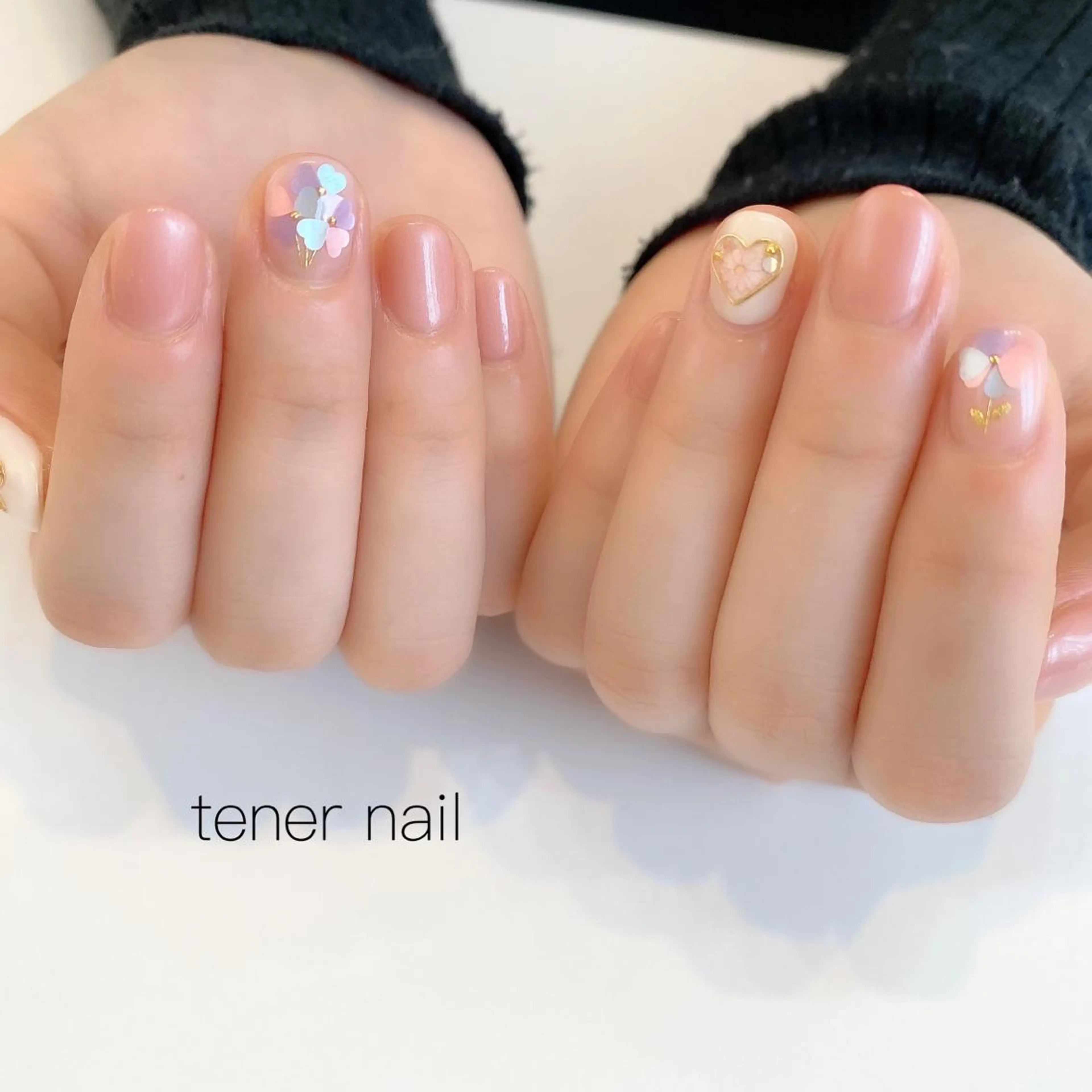 ネイル ハート テネルネイル tener nailのネイルデザイン