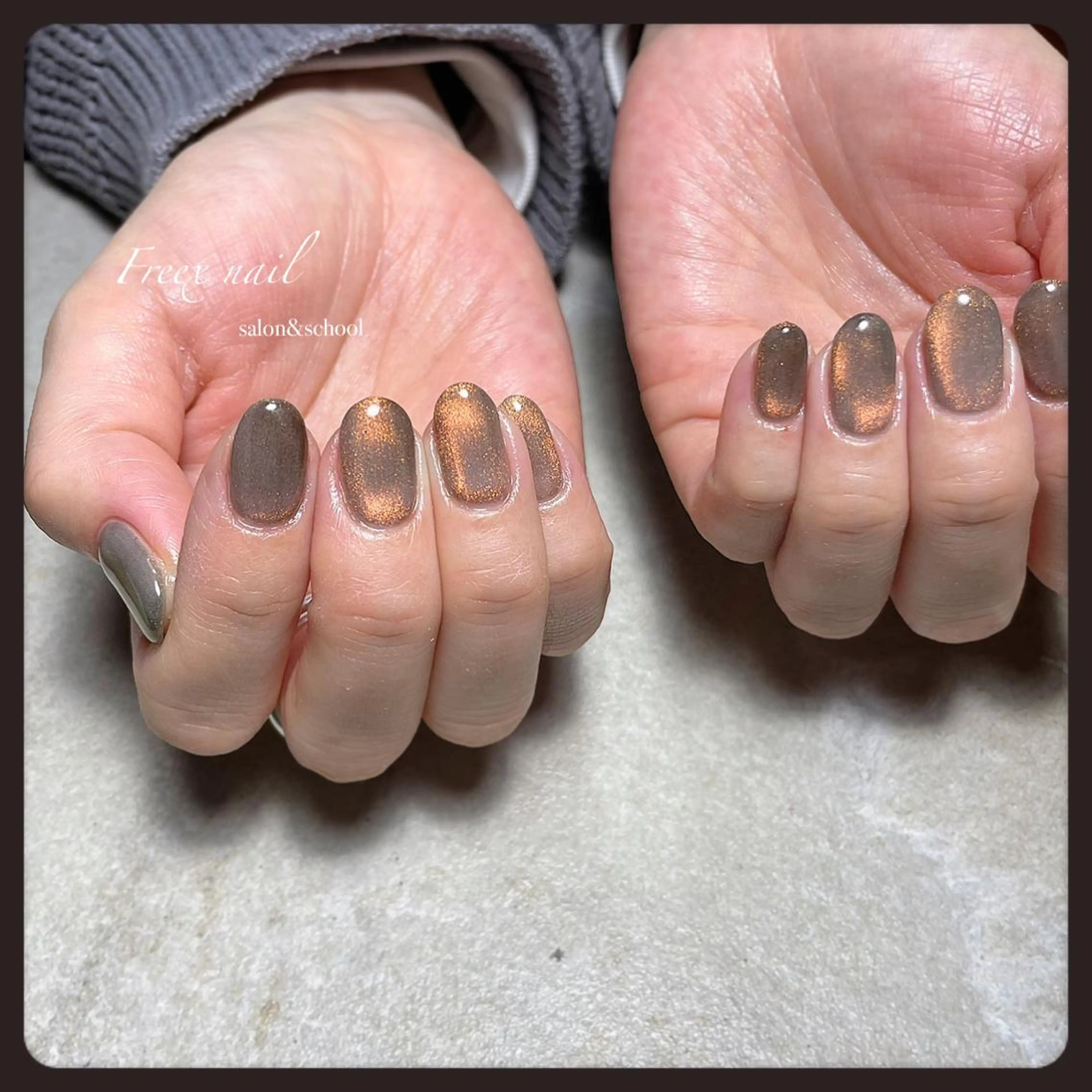 ネイル マグネットネイル ハンドネイル ハンドケア freex nail /ニュアンス/個性派のネイルデザイン