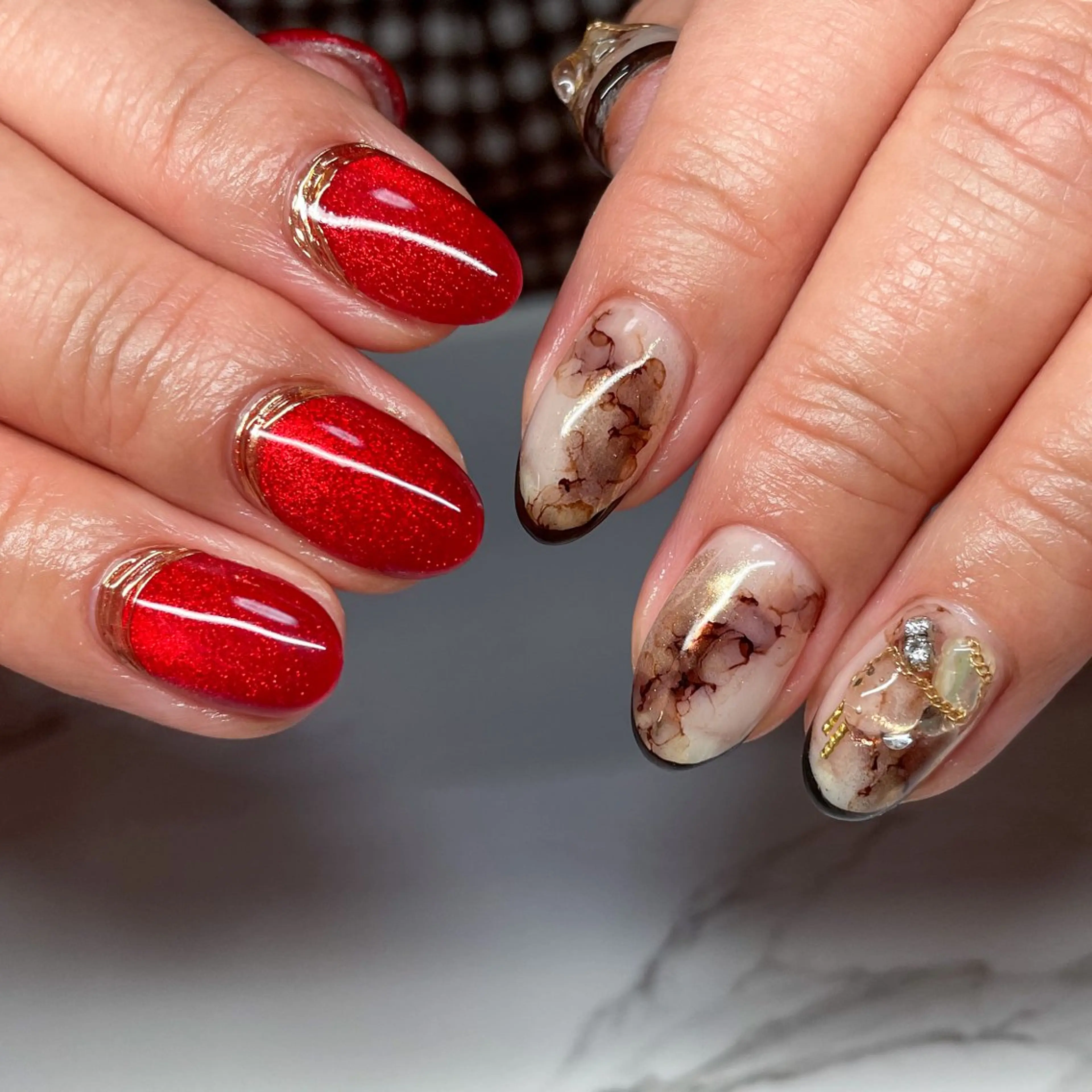 ネイル アートネイル フットネイル ジェルネイル ロングネイル マグネットネイル ハンドネイル Nail Salon AMICALのネイルデザイン