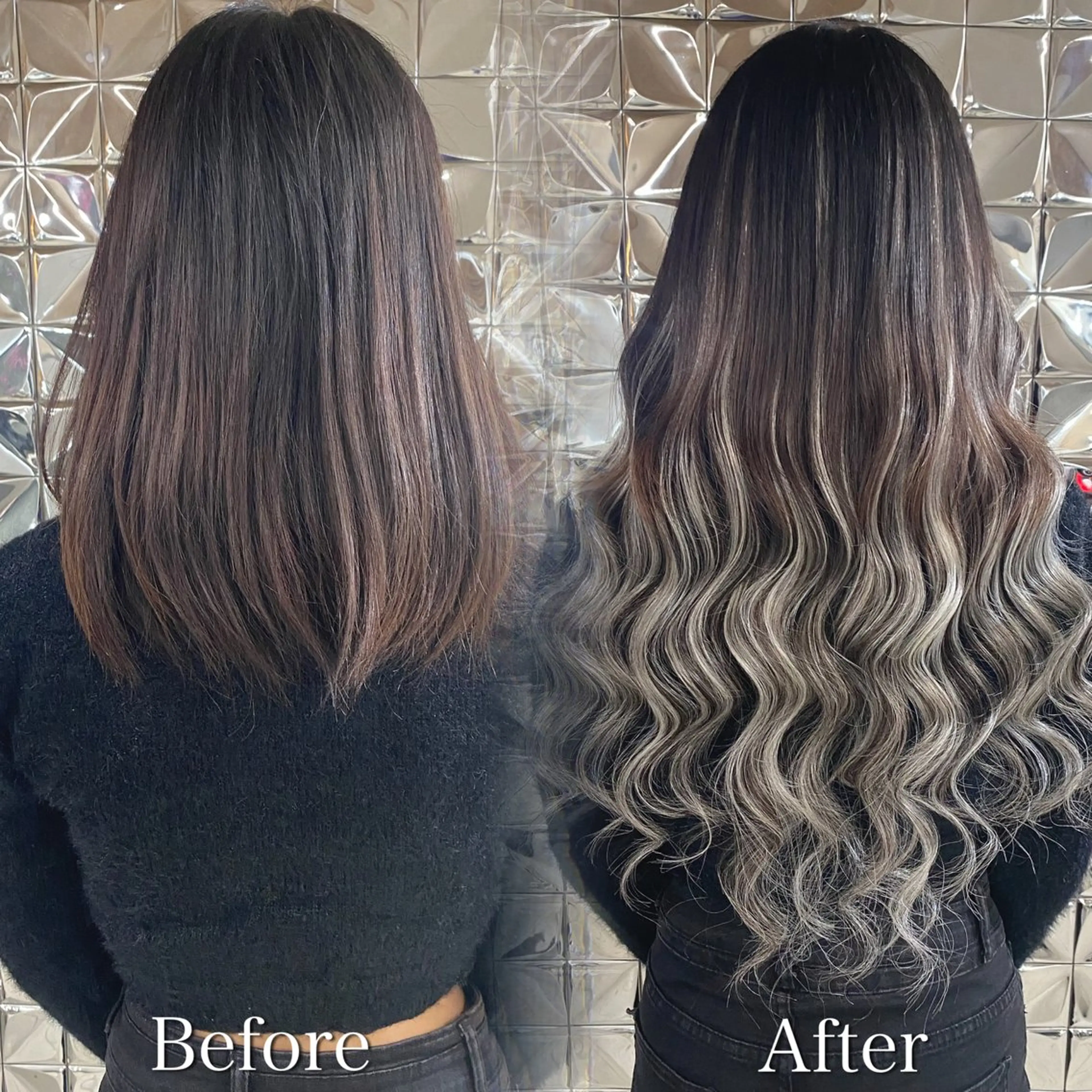 ロング レイヤーカット ラブスタシー Lilyのヘアスタイル