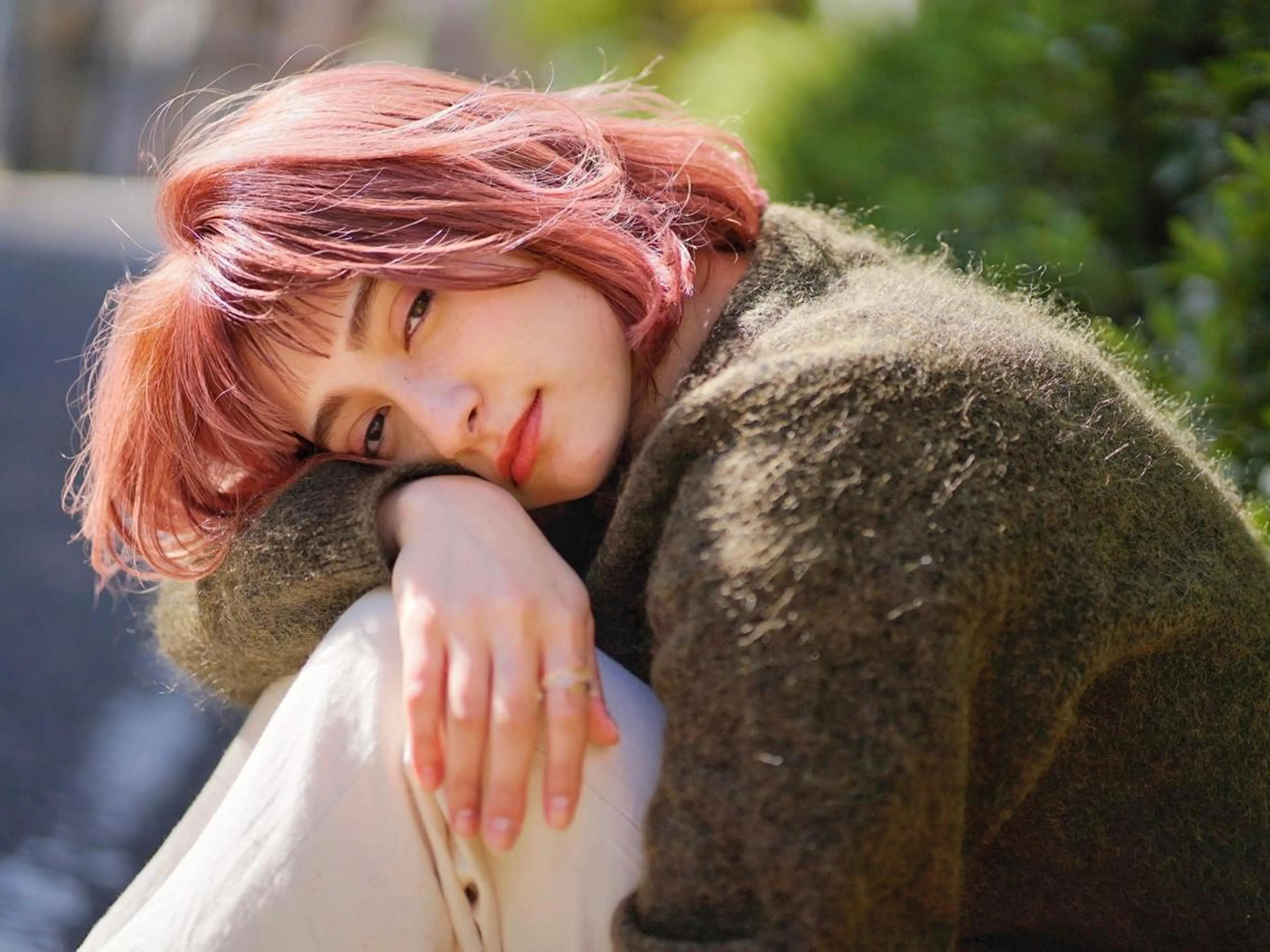 ショート カラー パーマ バレイヤージュ ブリーチ ケアブリーチ デザインカラー ダブルカラー 【N°deseo】 吉祥寺のヘアスタイル