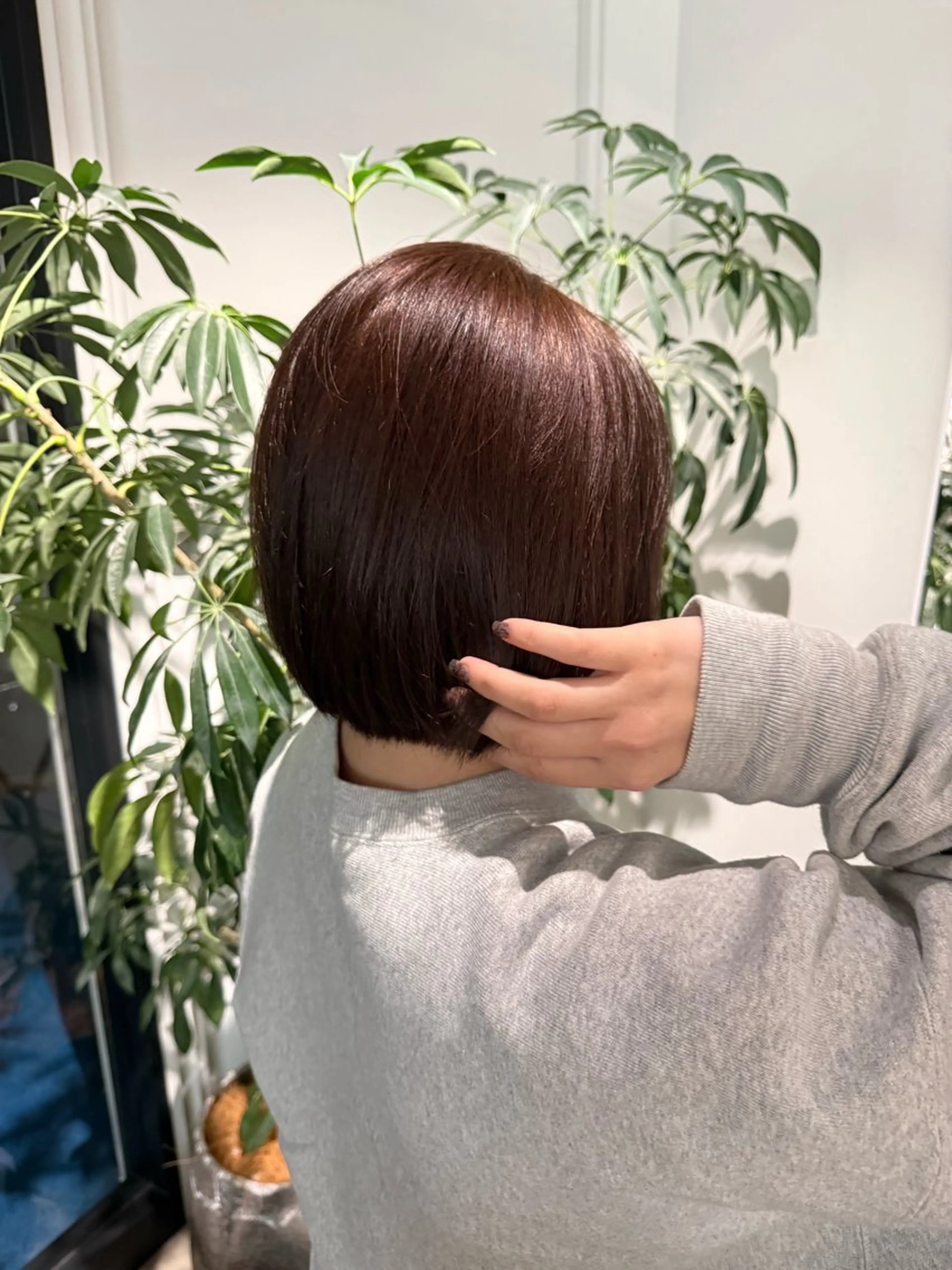 ショート カラー ベージュカラー 透明感カラー オリーブベージュ トリートメント ヘアカラー Nico セナのヘアスタイル