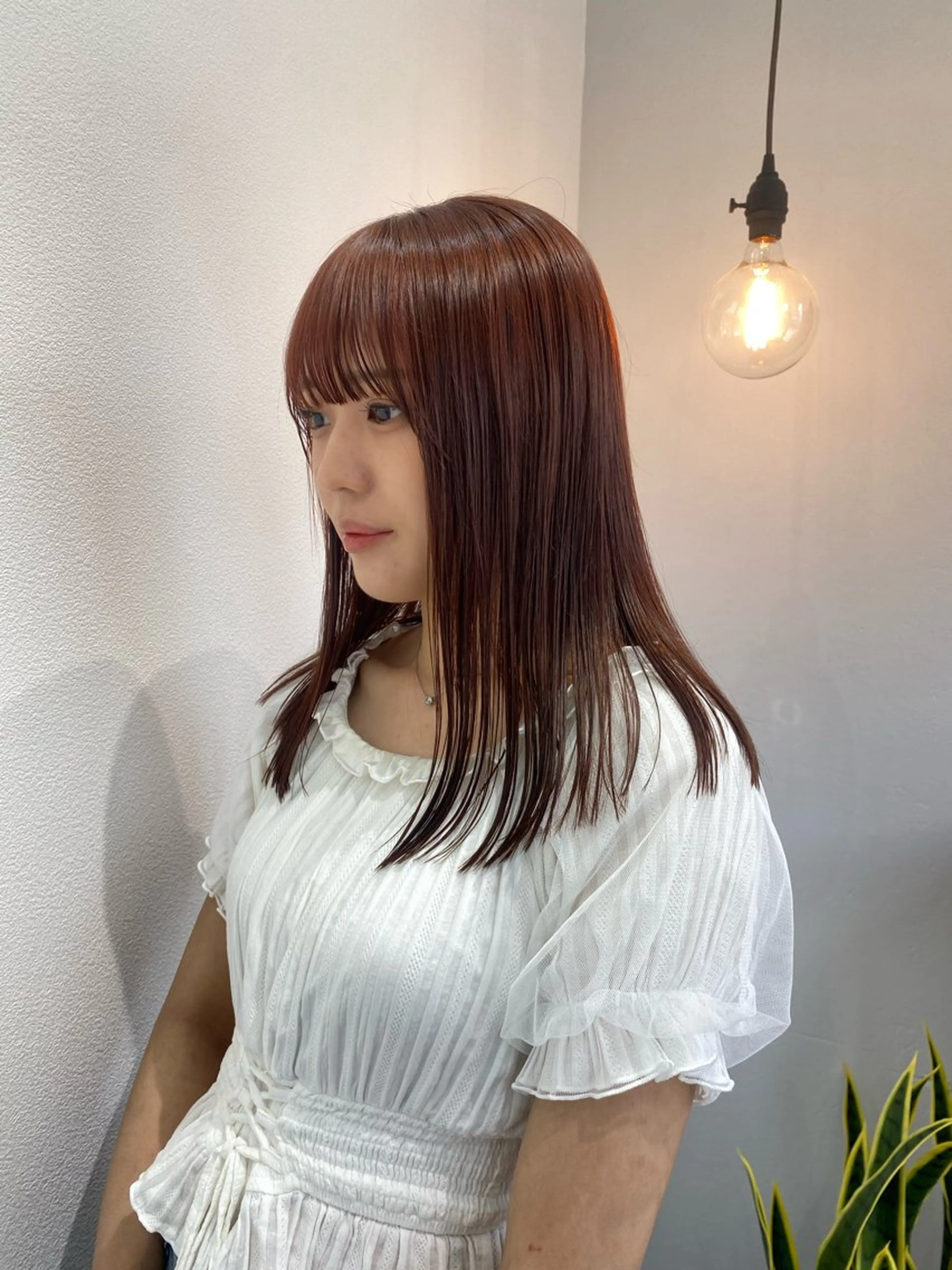カラー ヘアカラー トリートメント レイヤーボブ/ 艶カラー/サナ🌼のヘアスタイル