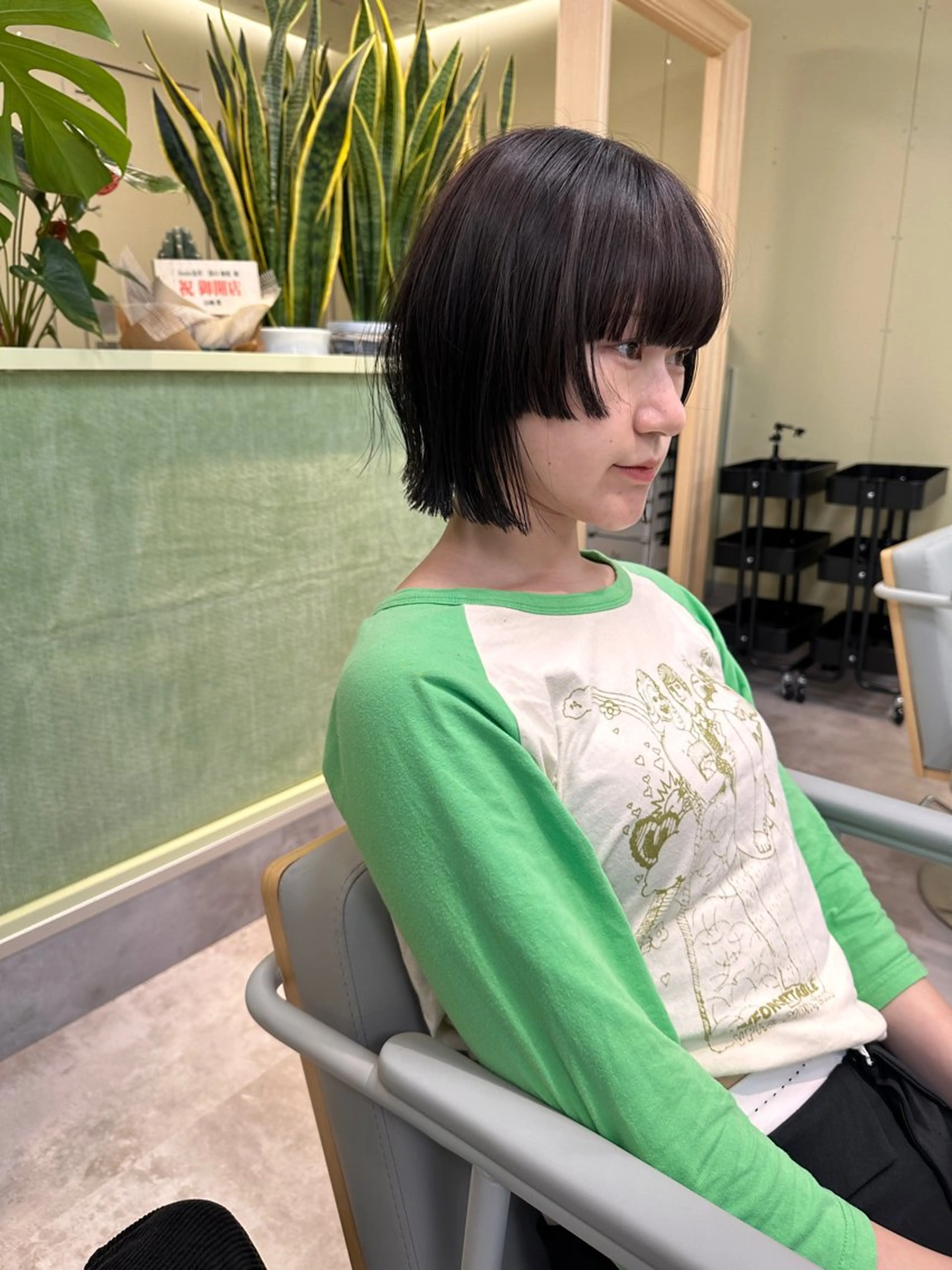 ショート ボブ/ぱつっとボブ/ 谷口 海星のヘアスタイル