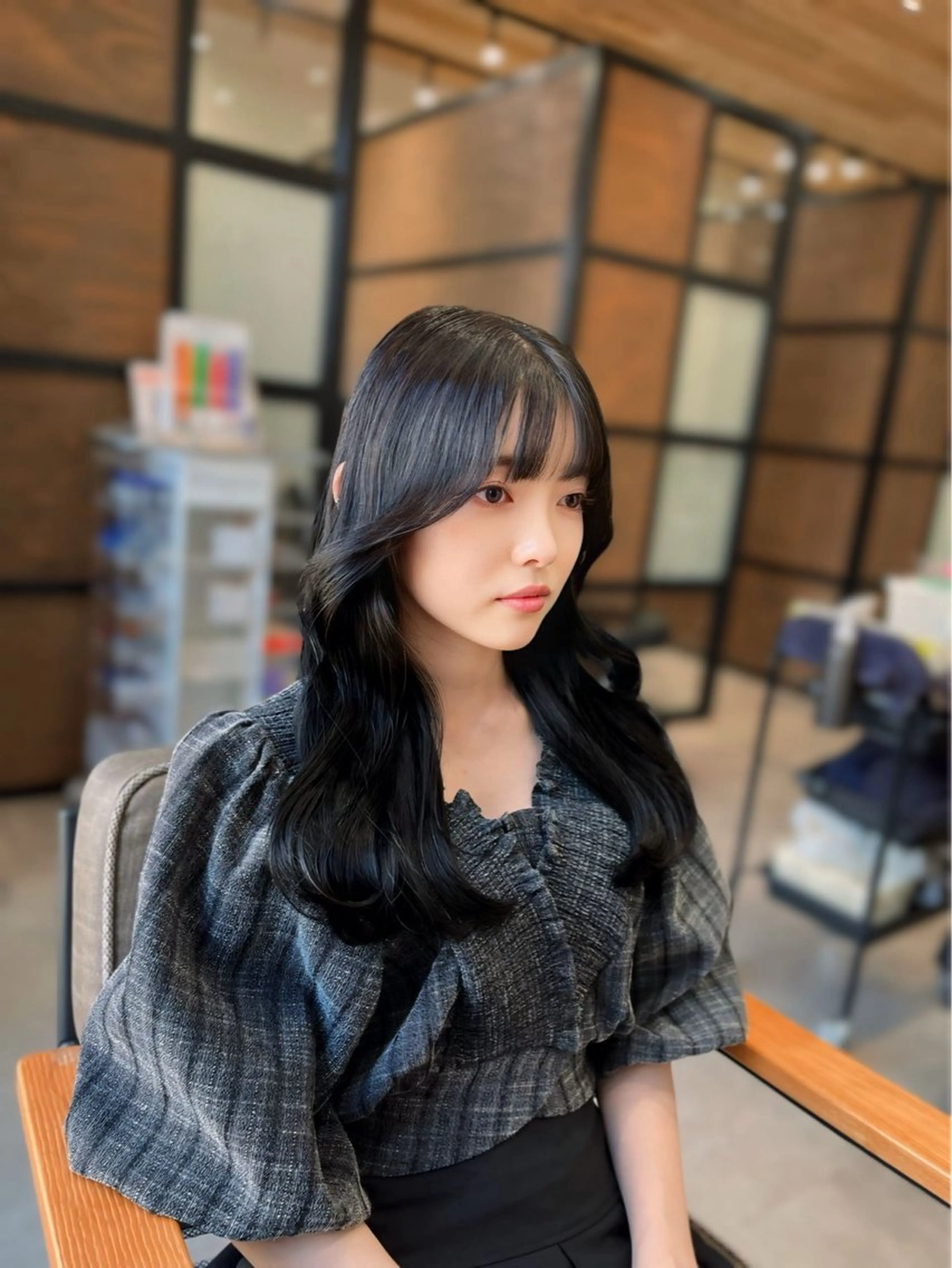 ミディアム カット ヘアカラー トリートメント 朝5分でキマる艶髪 ／ヤマダのヘアスタイル