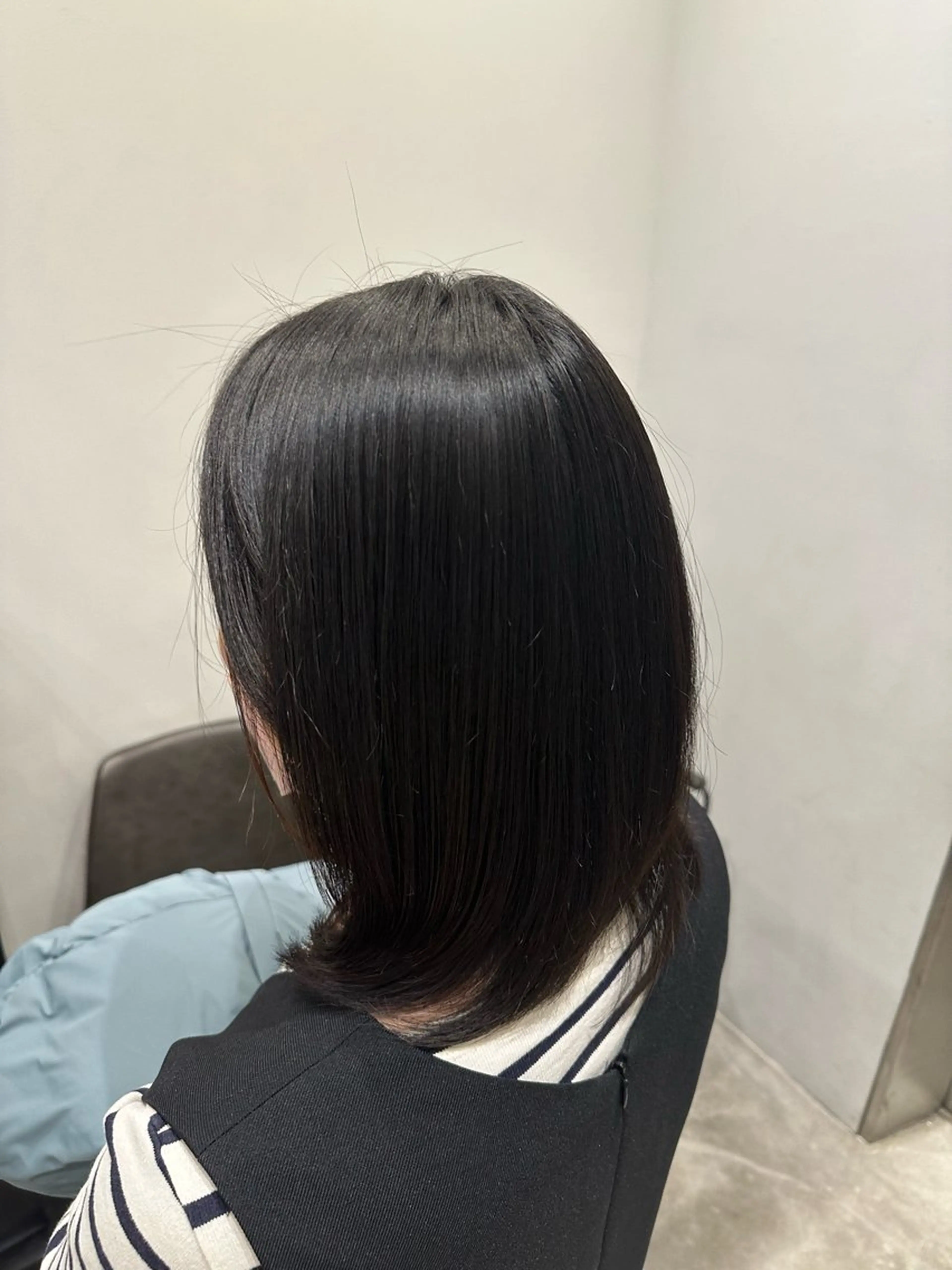 ミディアム 縮毛矯正 トリートメント 川口開世 ショートカットのヘアスタイル