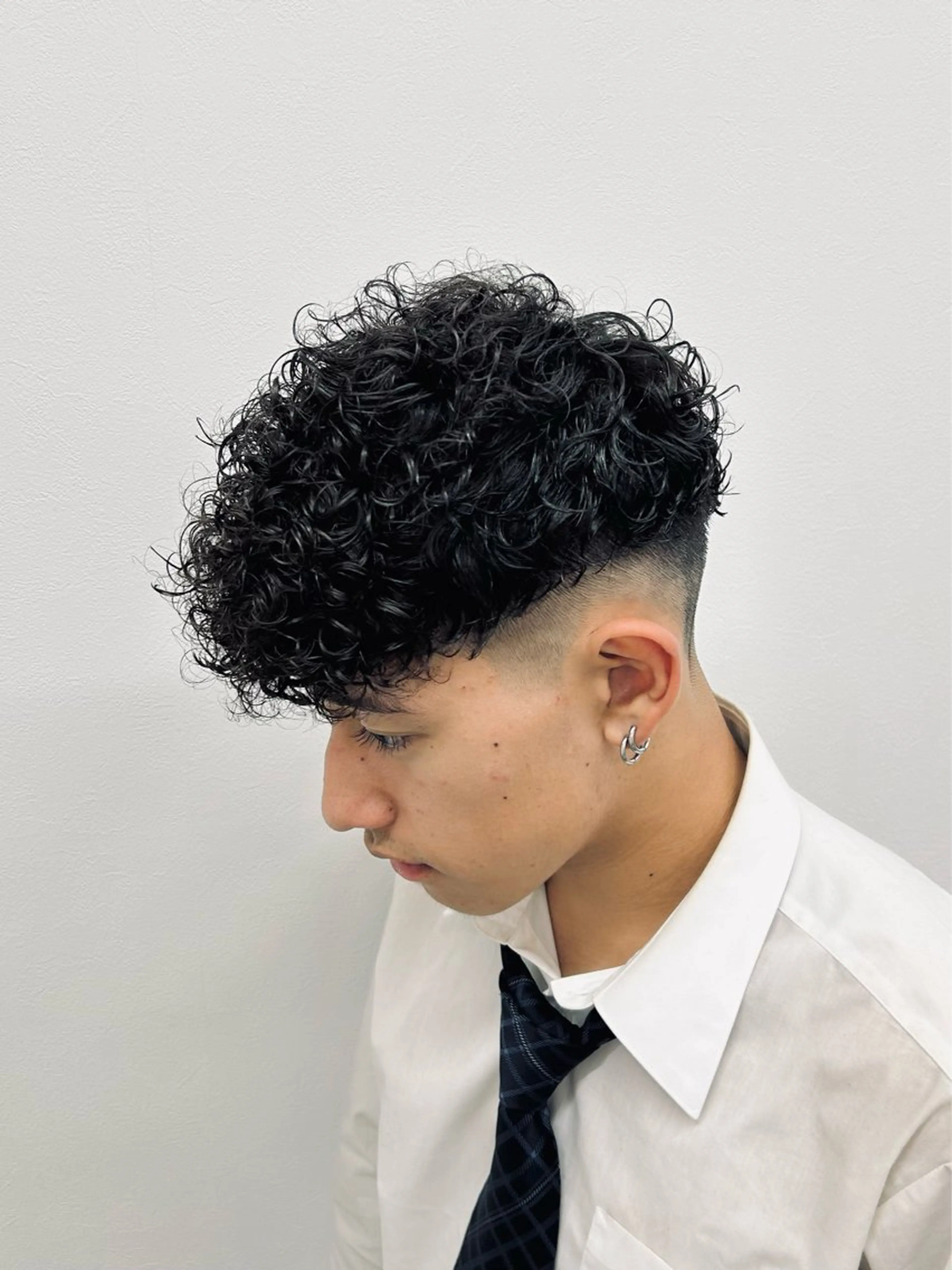 ミディアム パーマ メンズ 🏁メンズパーマ/ RYOYAのヘアスタイル