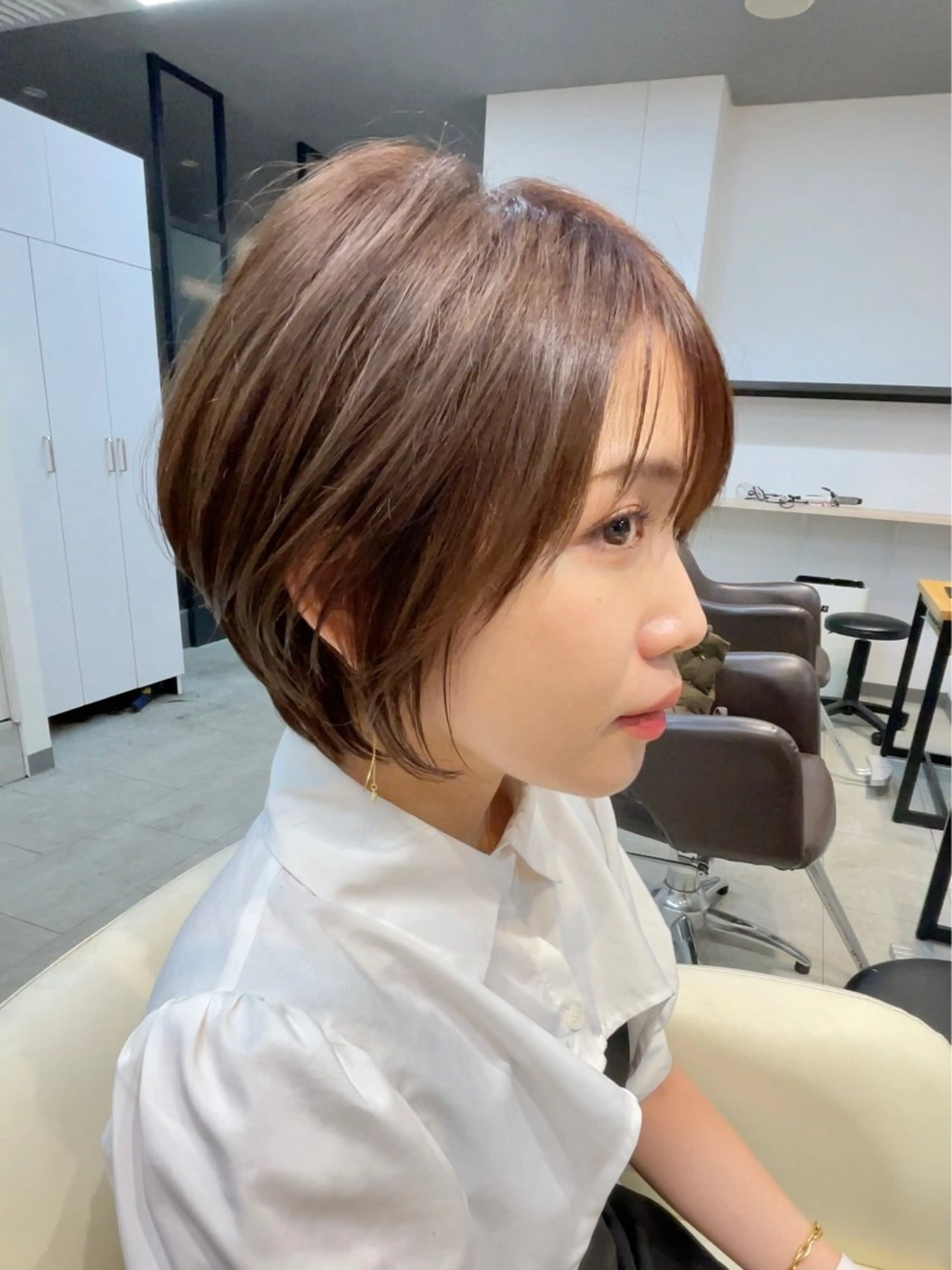 ショート 韓国風レイヤー ショート/犬塚 優介のヘアスタイル