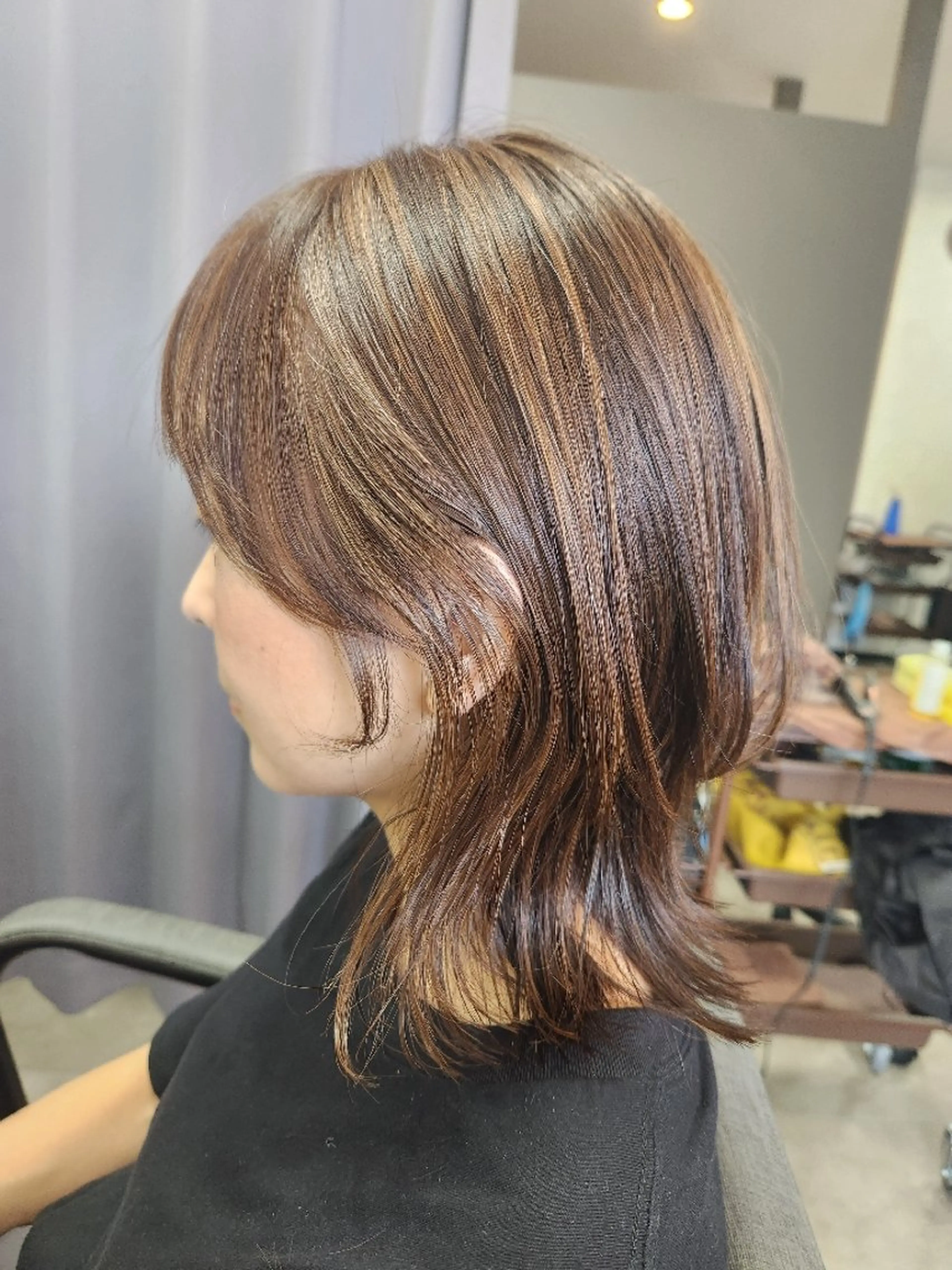 【魔法のバブルmarbb🫧付】カット+カラー+顔回り矯正+うるツヤ5stepトリートメントの写真