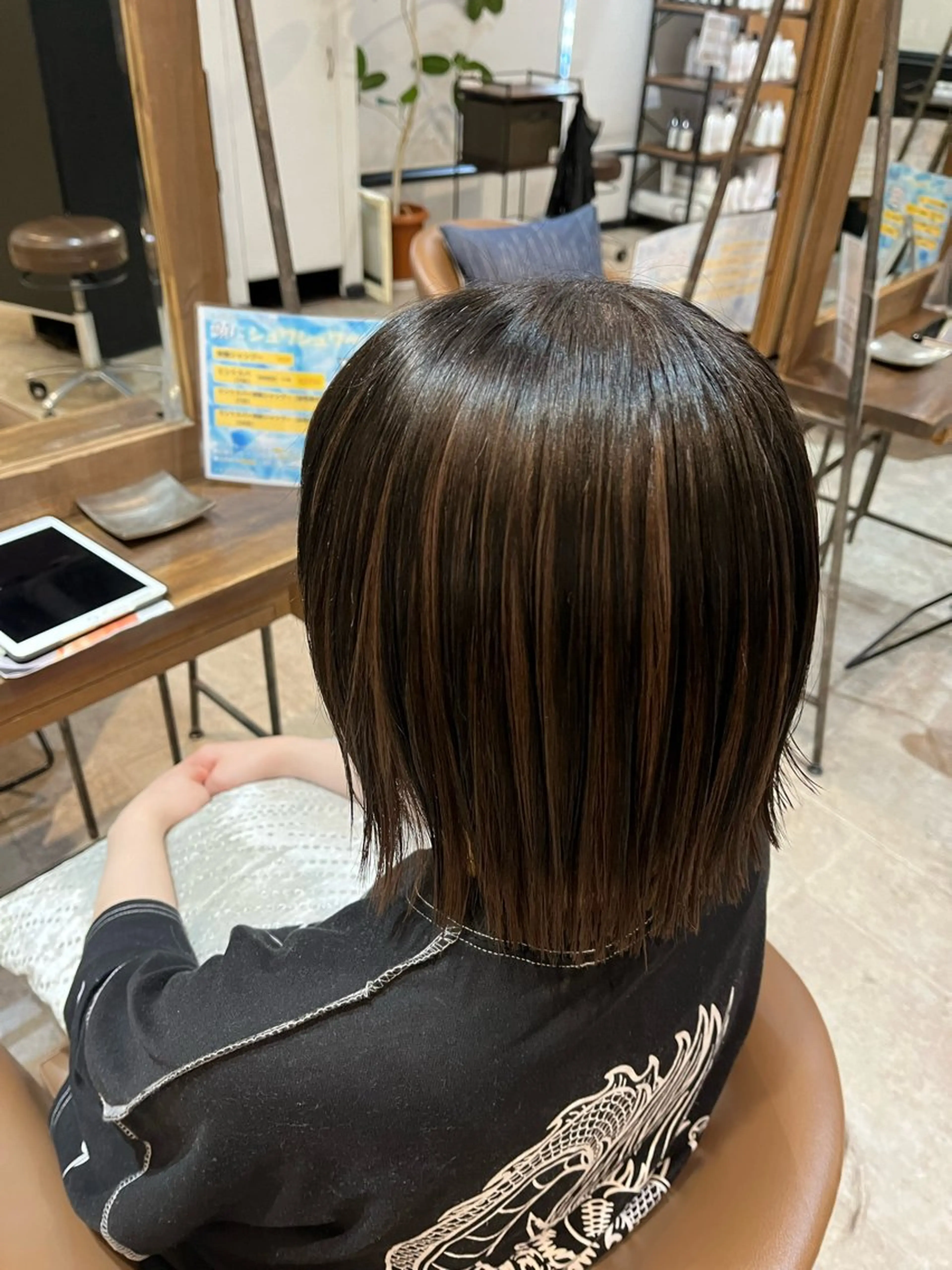 【🎈リピーター様限定🤍】切りっぱなしボブ限定＋艶トリート🍯の写真