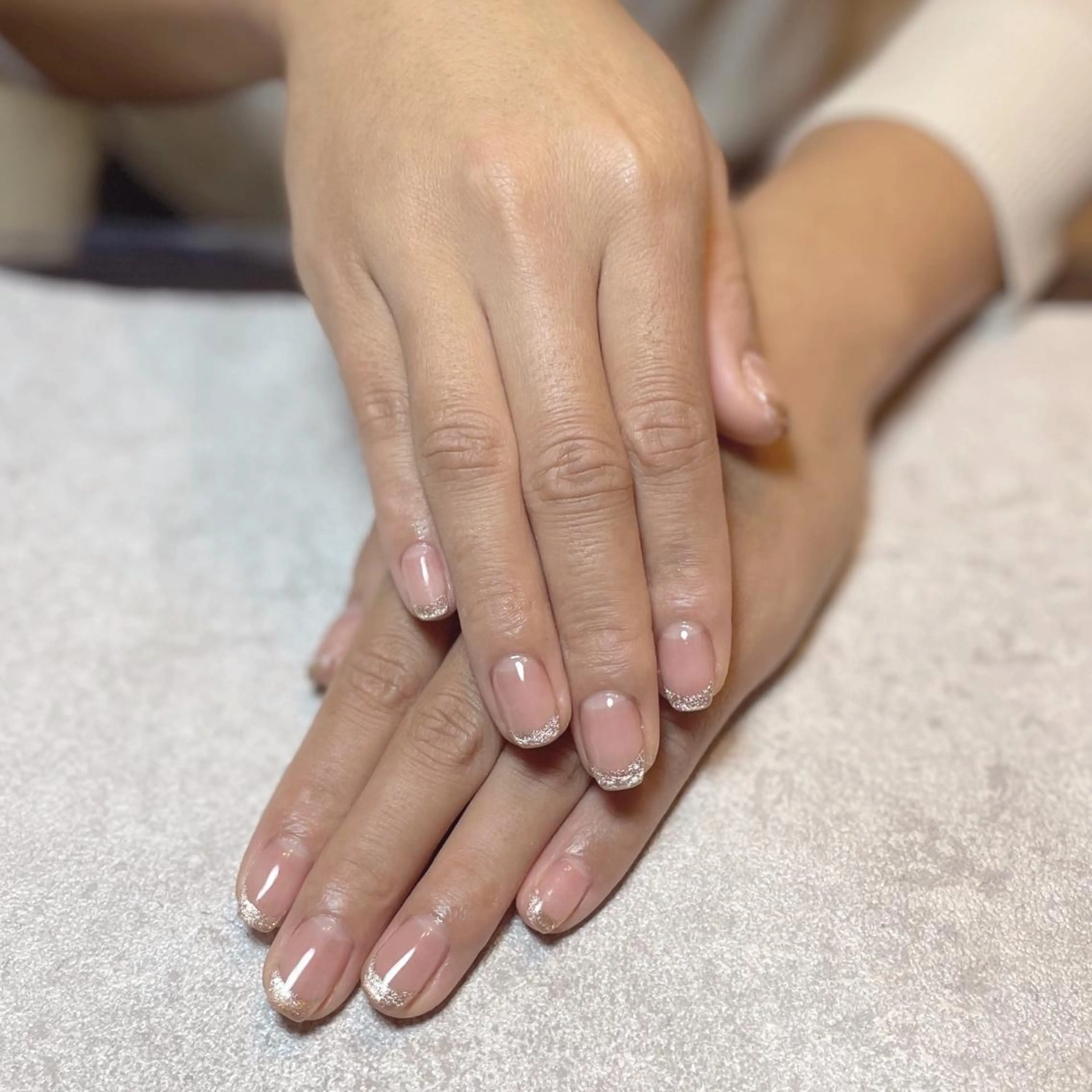 ネイル フレンチネイル ジェルネイル オフィスネイル ハンドネイル BLANC.nail所属・BLANC.nail yuuのネイルデザイン