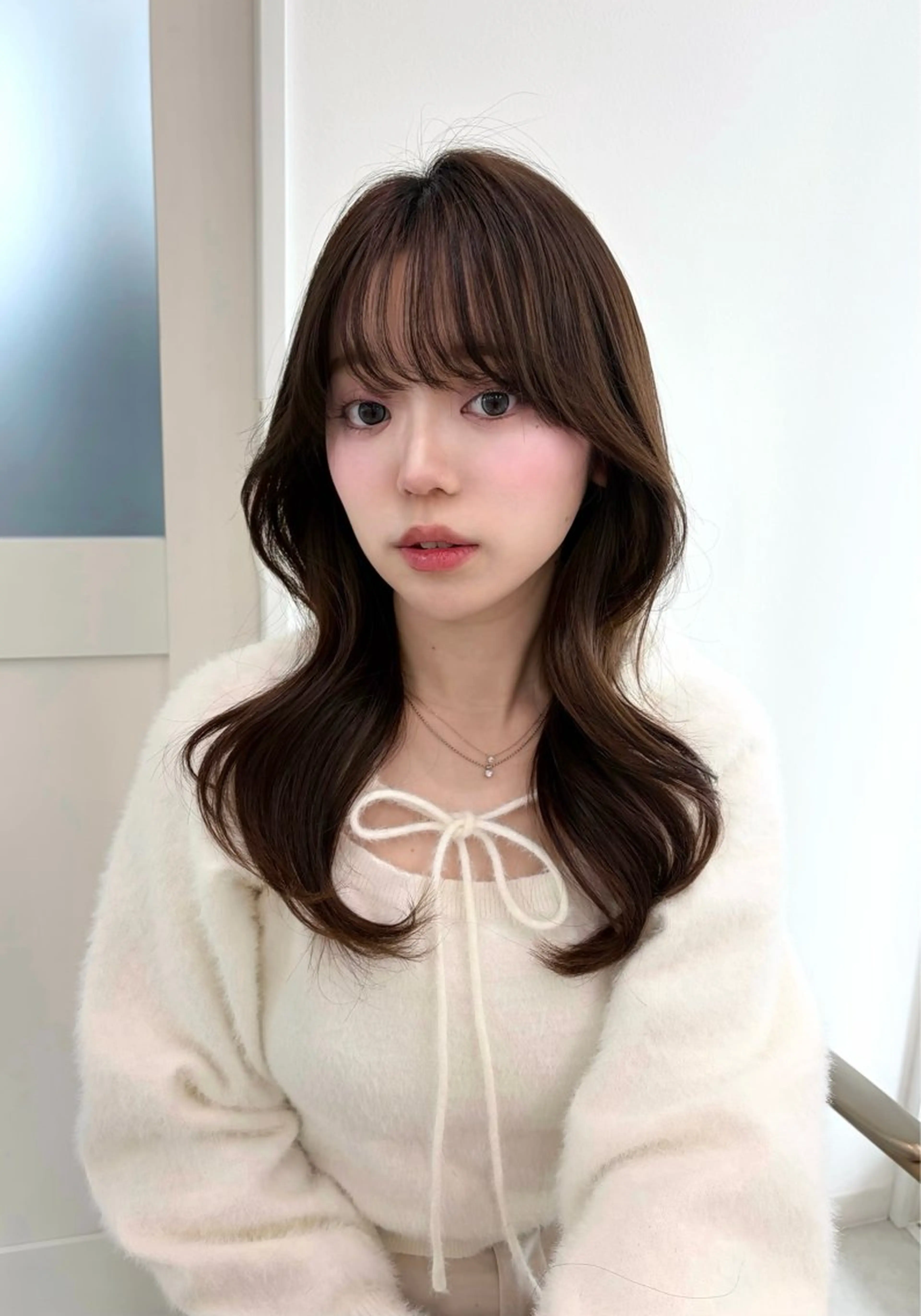 ミディアム lemiie ayusaのヘアスタイル