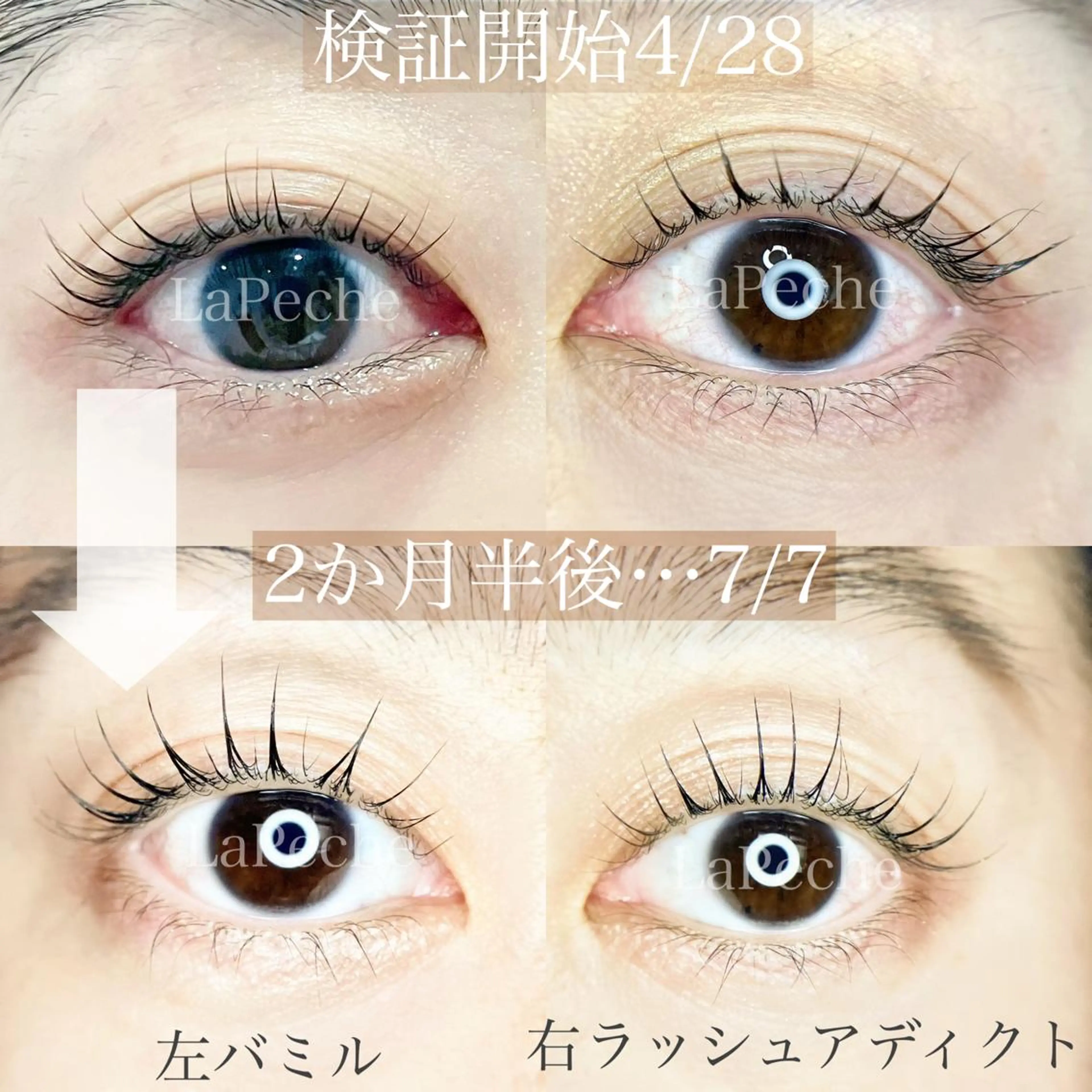 マツエク・マツパ La Peche momokoのマツエク・マツパデザイン