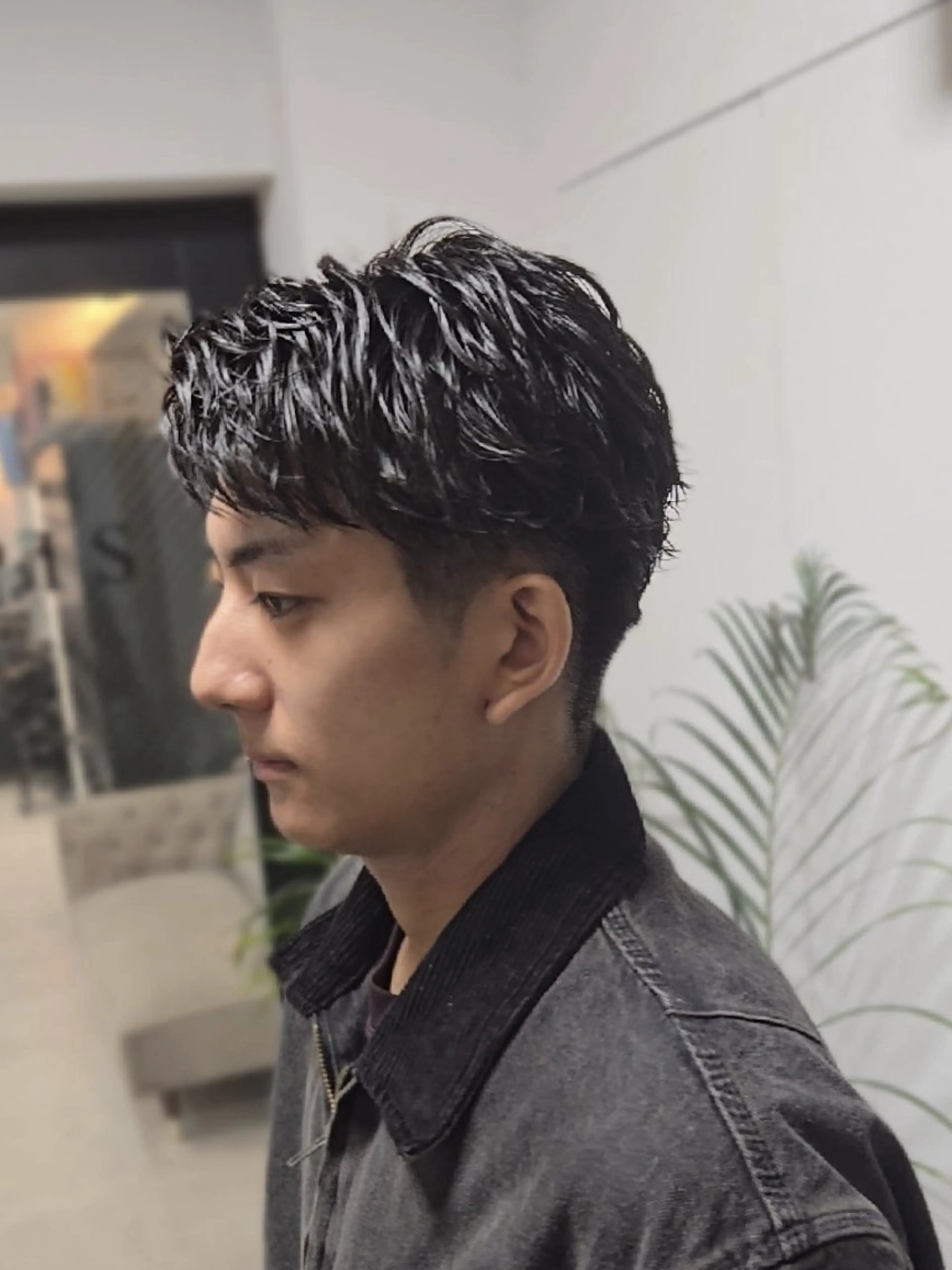 メンズ パーマ ショート フェザーパーマ メンズパーマ カット パーマ ヘアセット LEN名古屋/パーマ 海外ヘア/メンズ特化のヘアスタイル