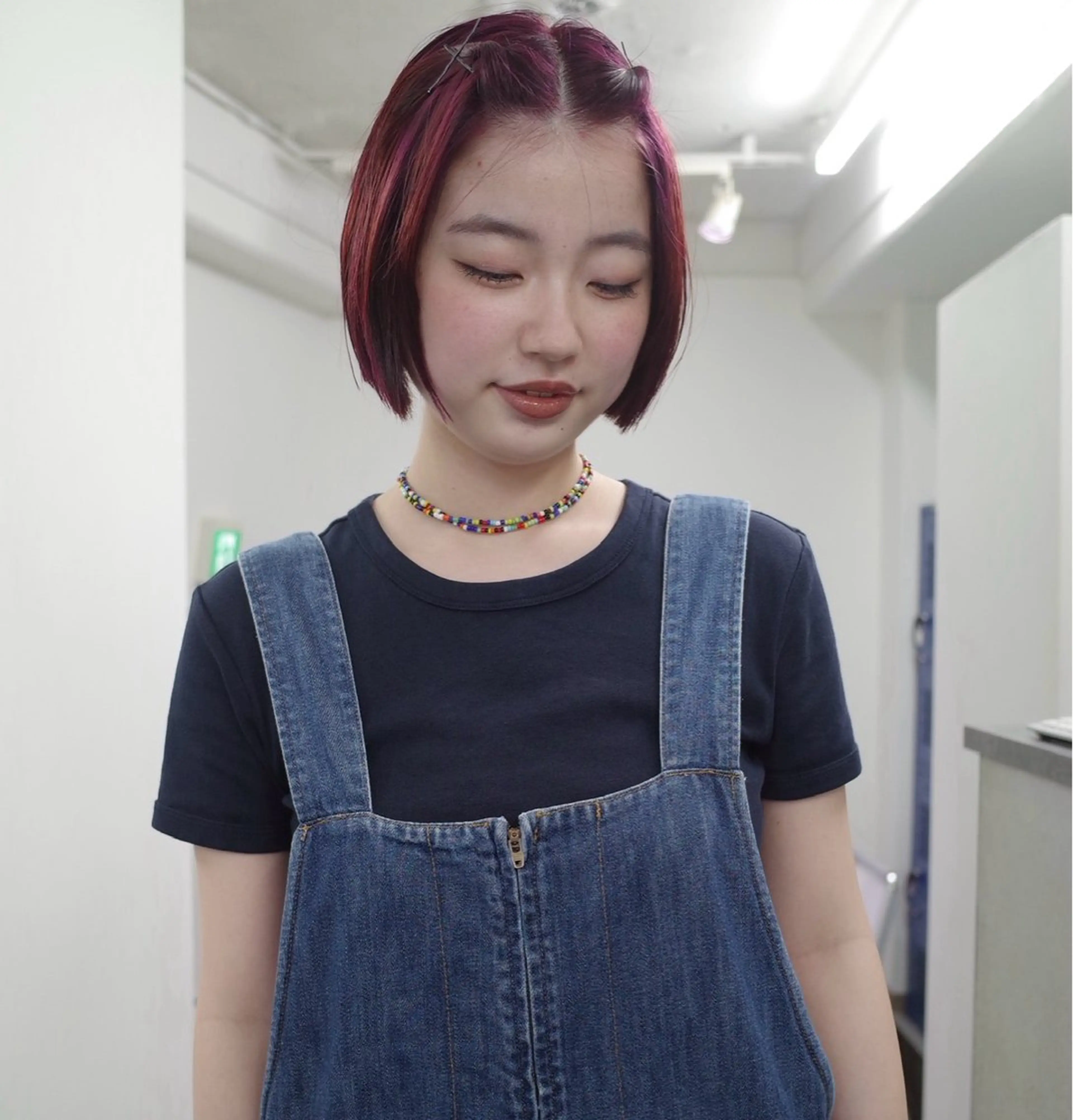 ショート カラー 立木 梨那のヘアスタイル