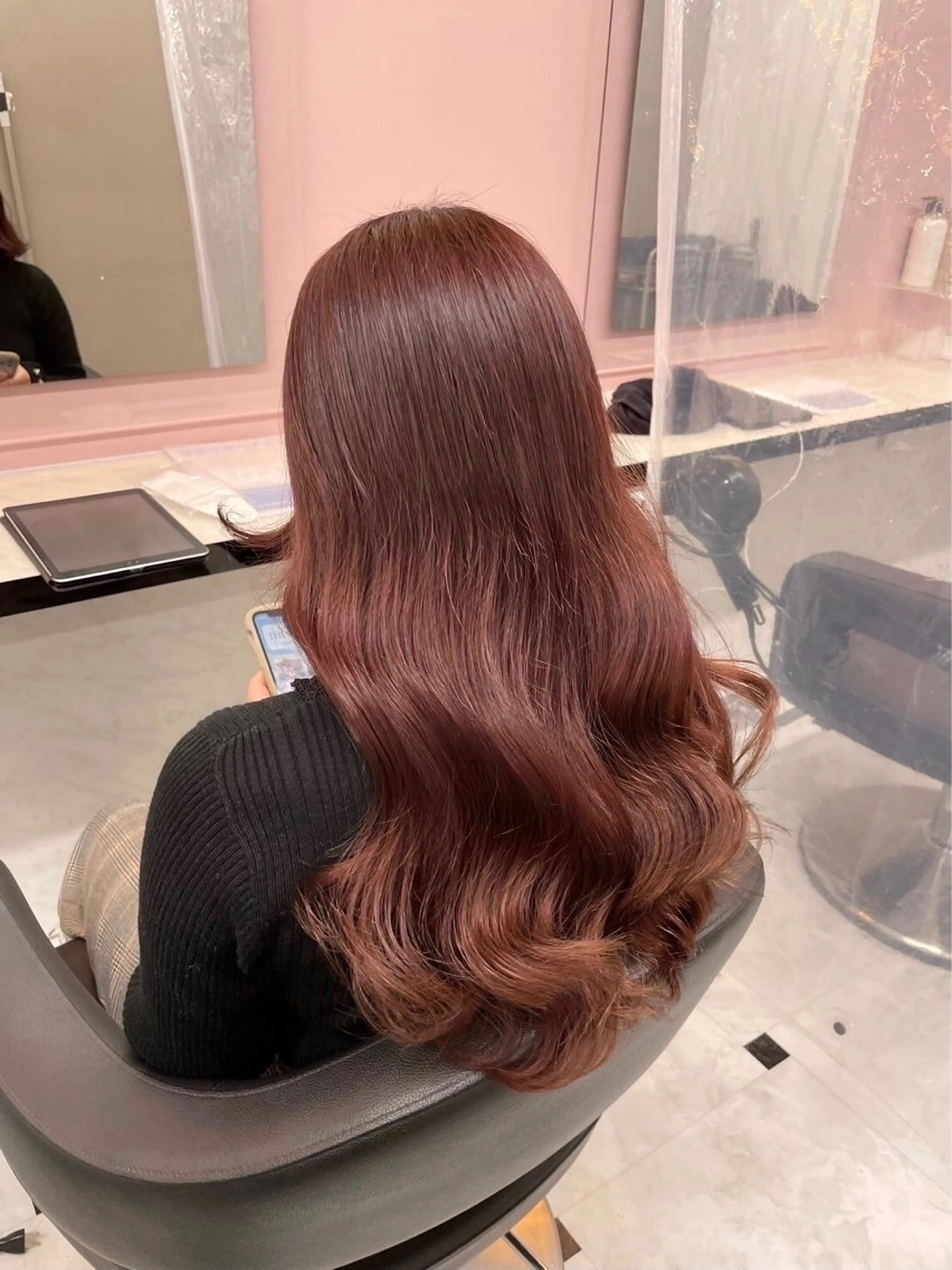 ロング カラー ヘアアレンジ えびけん/色落ちまで 可愛い♥️のヘアスタイル