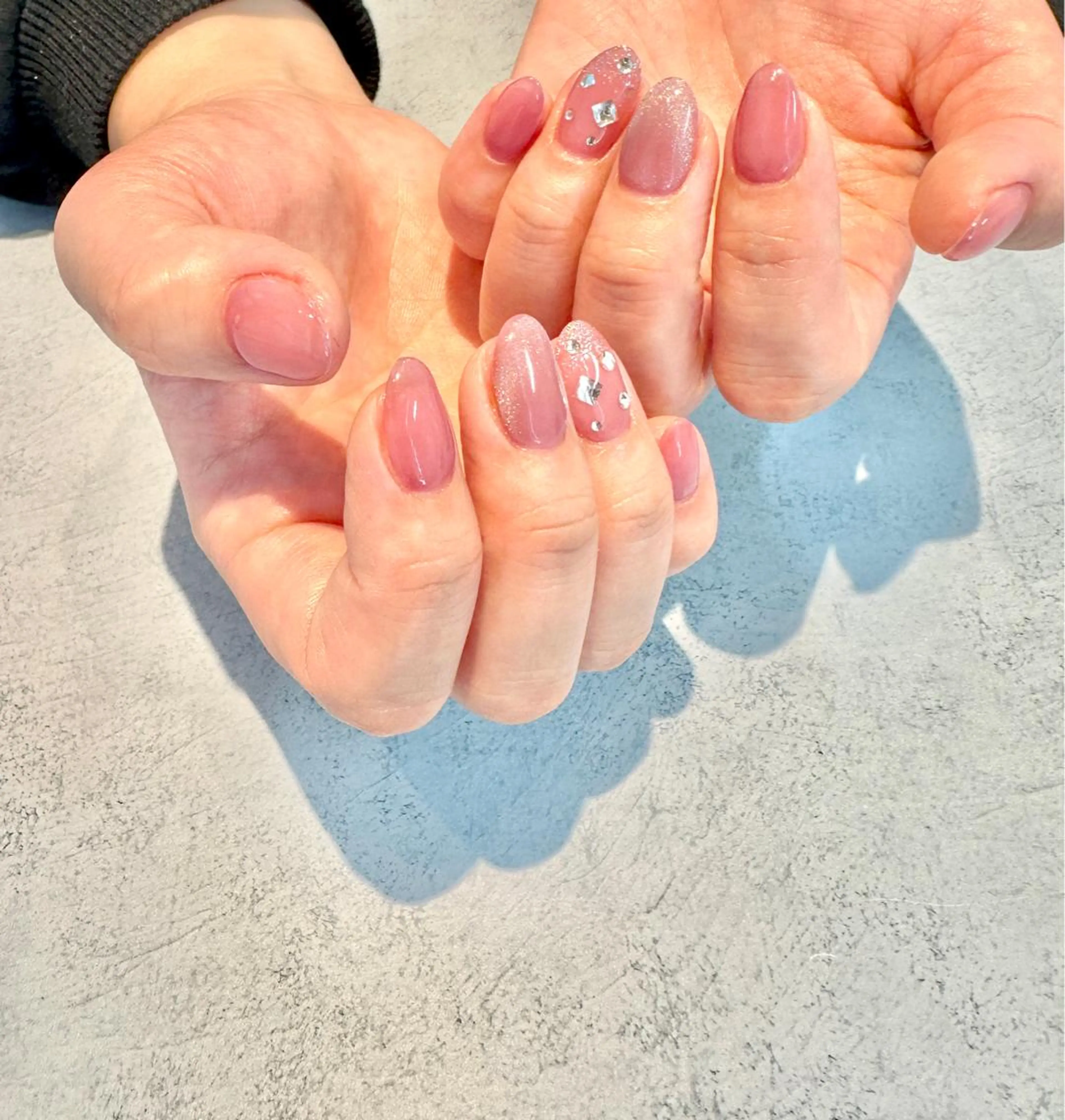 ネイル ラメ(グリッター) マグネットネイル 持ち込み ワンカラーネイル ストーンネイル ハンドネイル Baden Nail ﾊﾞ-ﾃﾞﾝ ﾈｲﾙのネイルデザイン