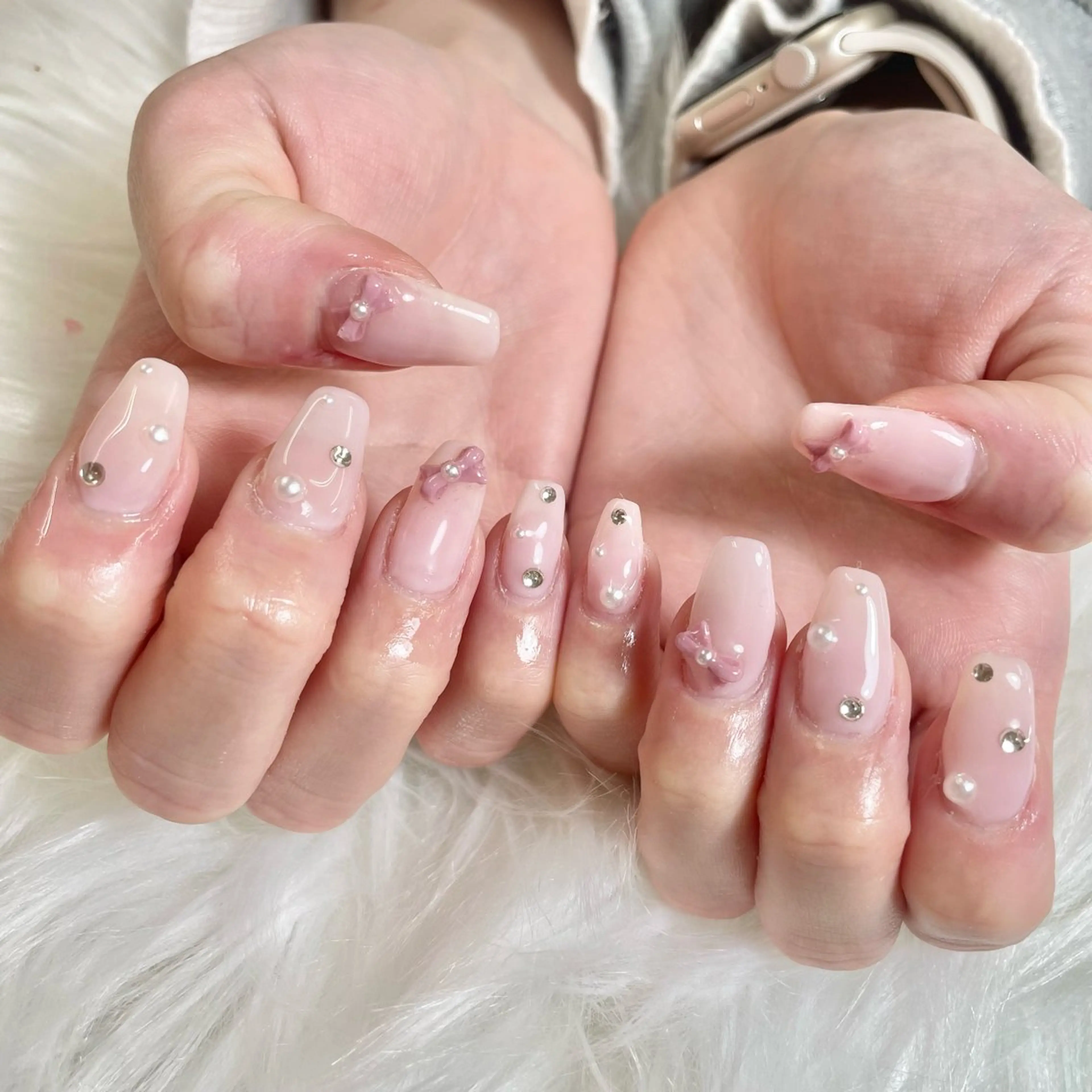 ネイル リボン 🎀AYAKO 🎀中韓ネイルのネイルデザイン